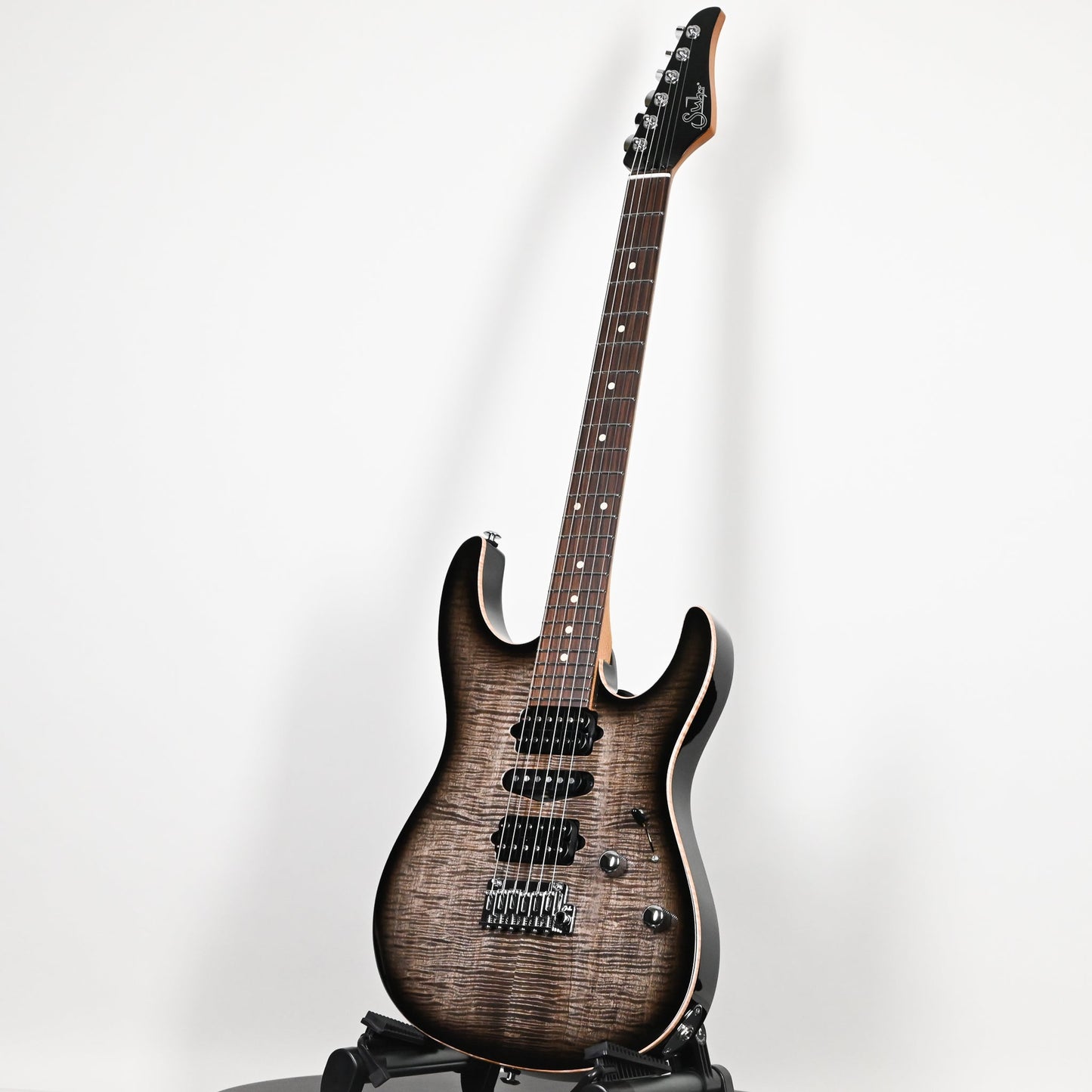 Suhr Modern Plus Electric Guitar- Faded Trans Charcoal Burst 2026 (93366)