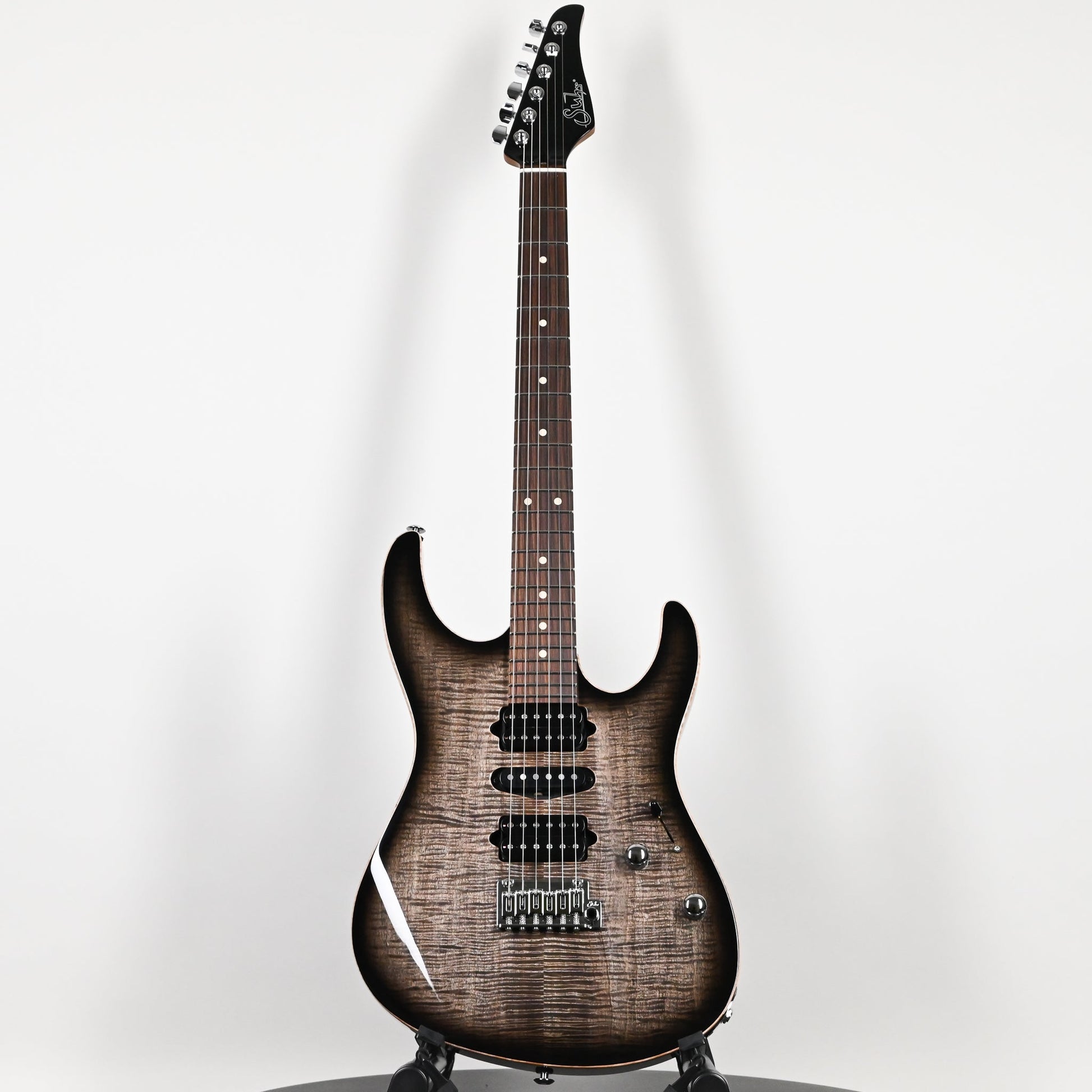 Suhr Modern Plus Electric Guitar- Faded Trans Charcoal Burst 2026 (93366)