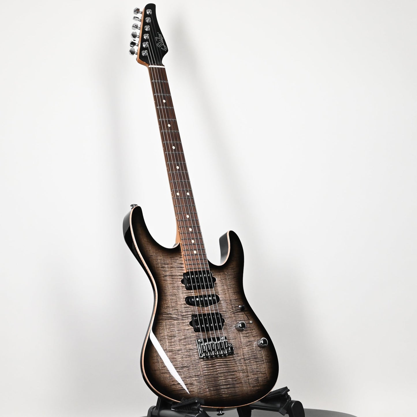 Suhr Modern Plus Electric Guitar- Faded Trans Charcoal Burst 2026 (93366)