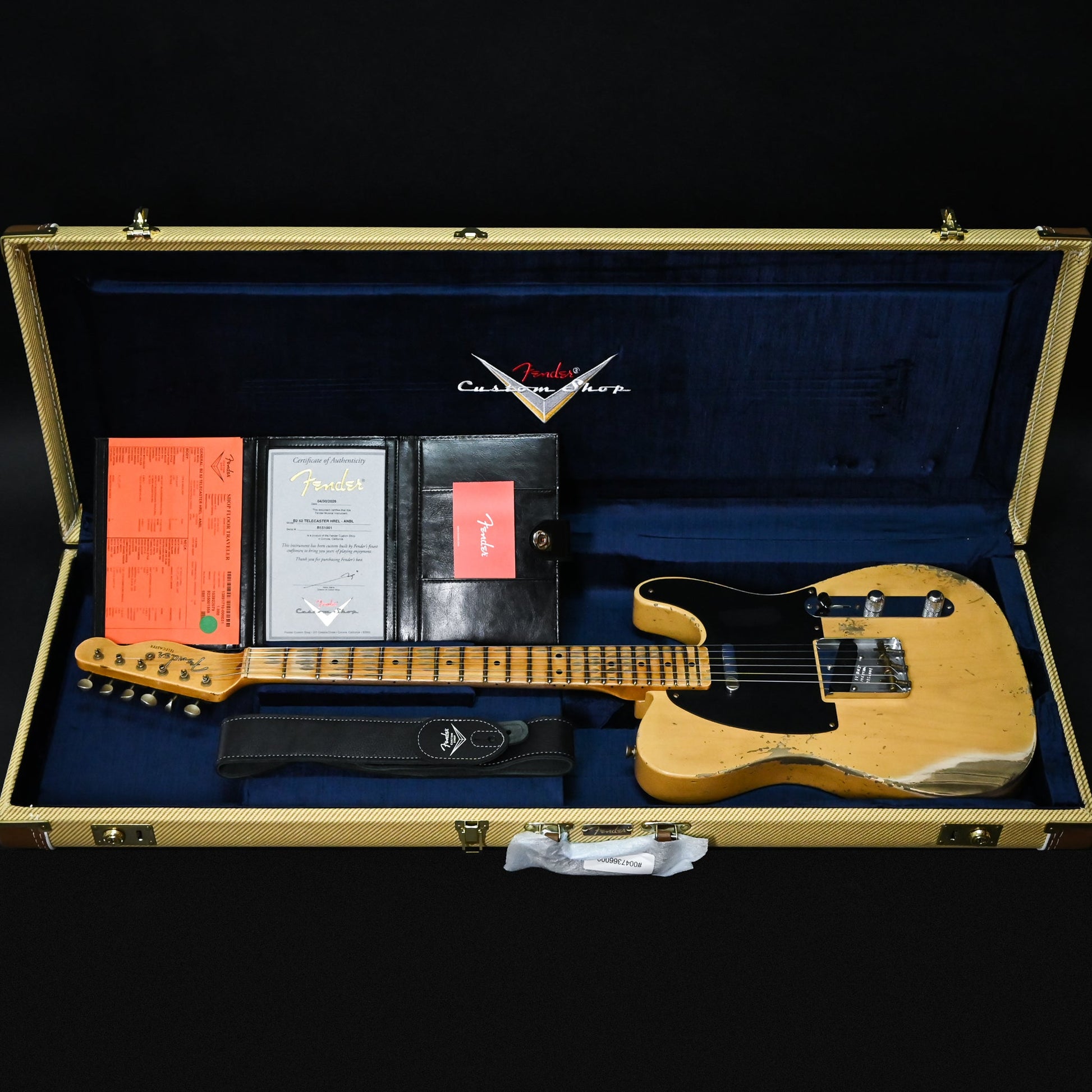 Fender Custom Shop '52 Telecaster Heavy Relic- Aged Nocaster Blonde 2026 (R151001)