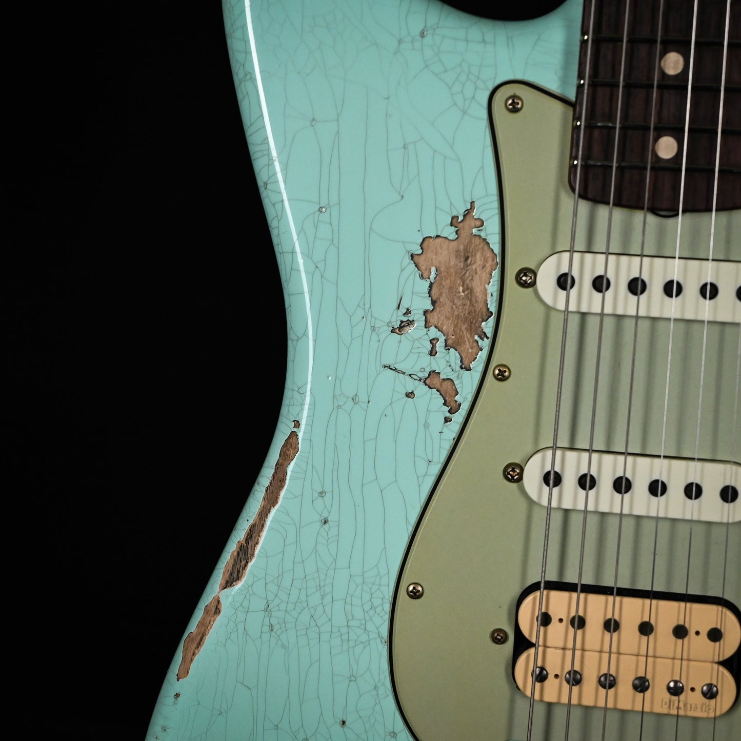 Fender Custom Shop '62 Stratocaster HSS w/ Painted Headcap, Heavy Relic- Surf Green 2026 (R148025)