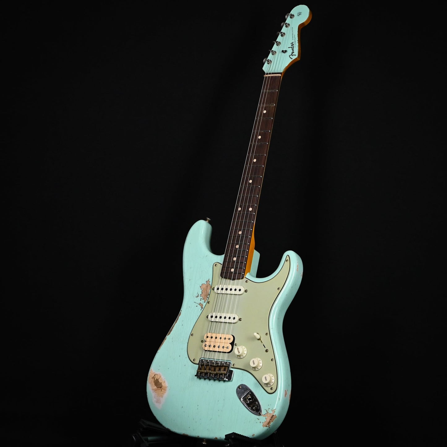 Fender Custom Shop '62 Stratocaster HSS w/ Painted Headcap, Heavy Relic- Surf Green 2026 (R148025)
