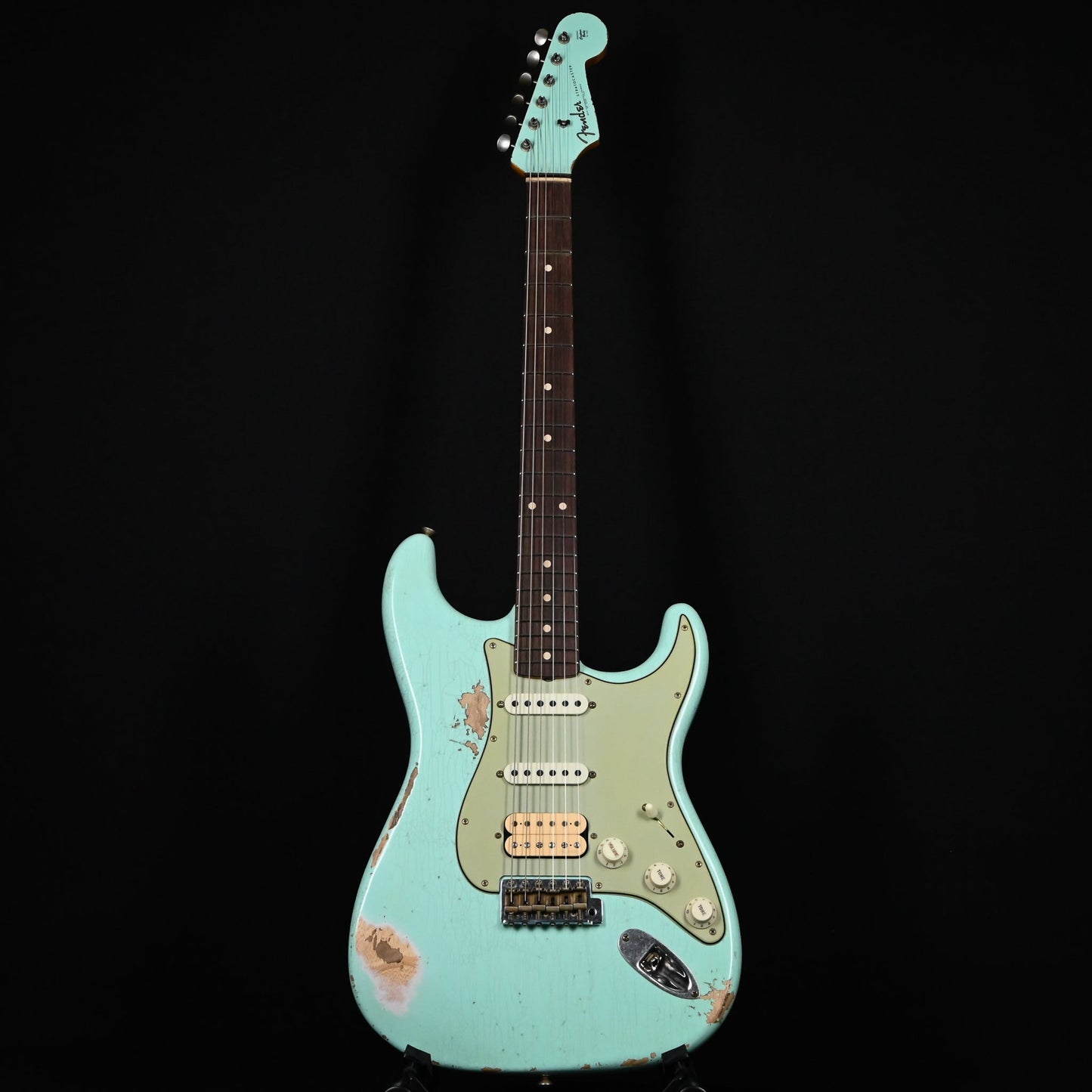 Fender Custom Shop '62 Stratocaster HSS w/ Painted Headcap, Heavy Relic- Surf Green 2026 (R148025)