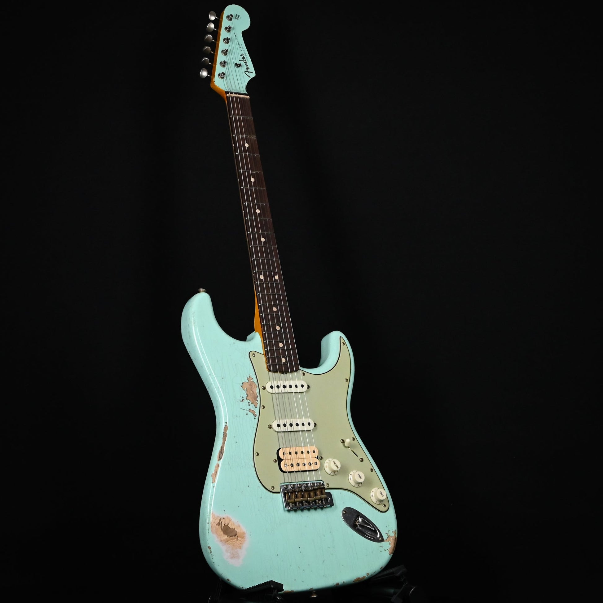 Fender Custom Shop '62 Stratocaster HSS w/ Painted Headcap, Heavy Relic- Surf Green 2026 (R148025)