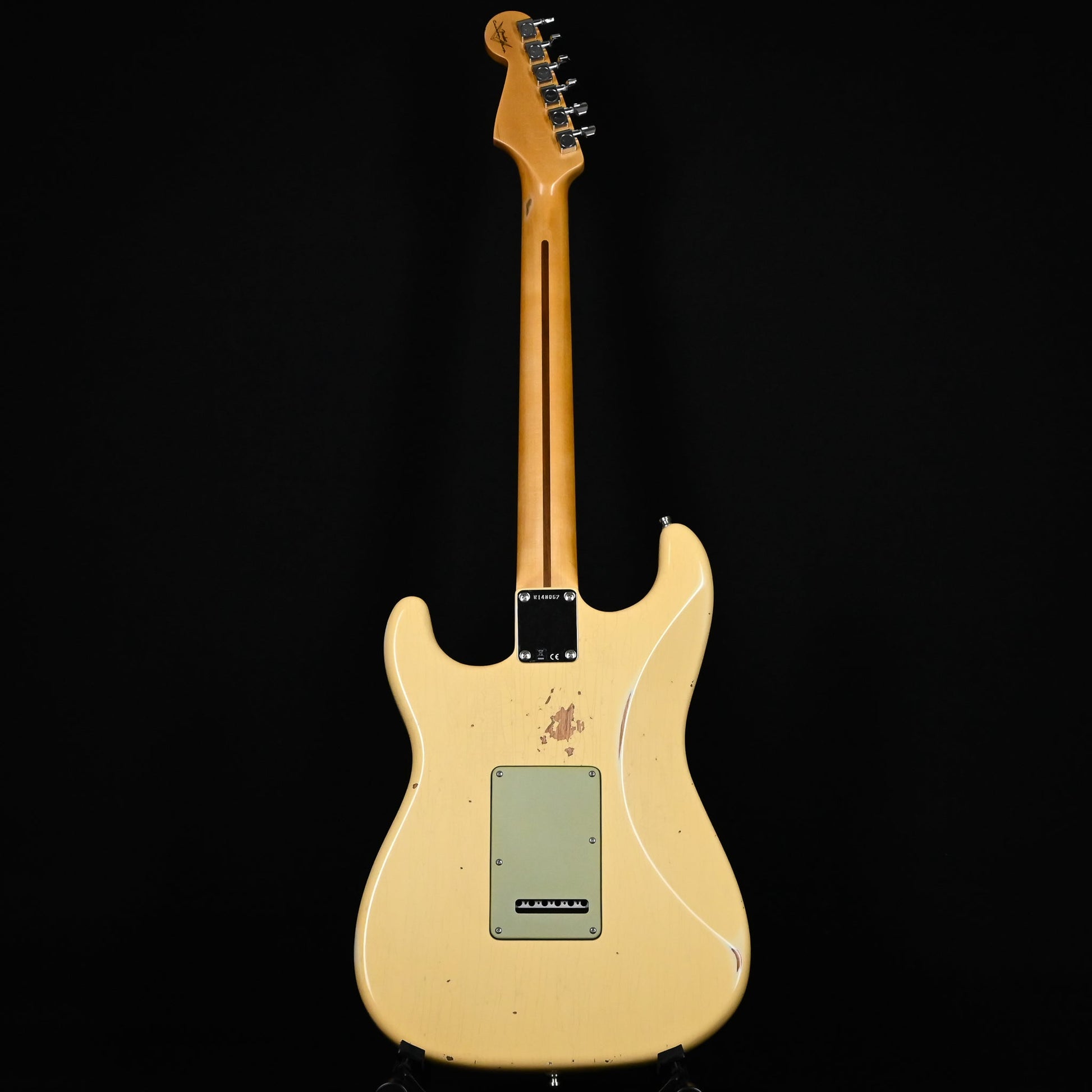 Fender Custom Shop Deluxe Stratocaster w/ Seymour Duncan SH4B Humbucker, Relic/ Closet Classic Hardware- Aged Vintage White 2026 (R148062)