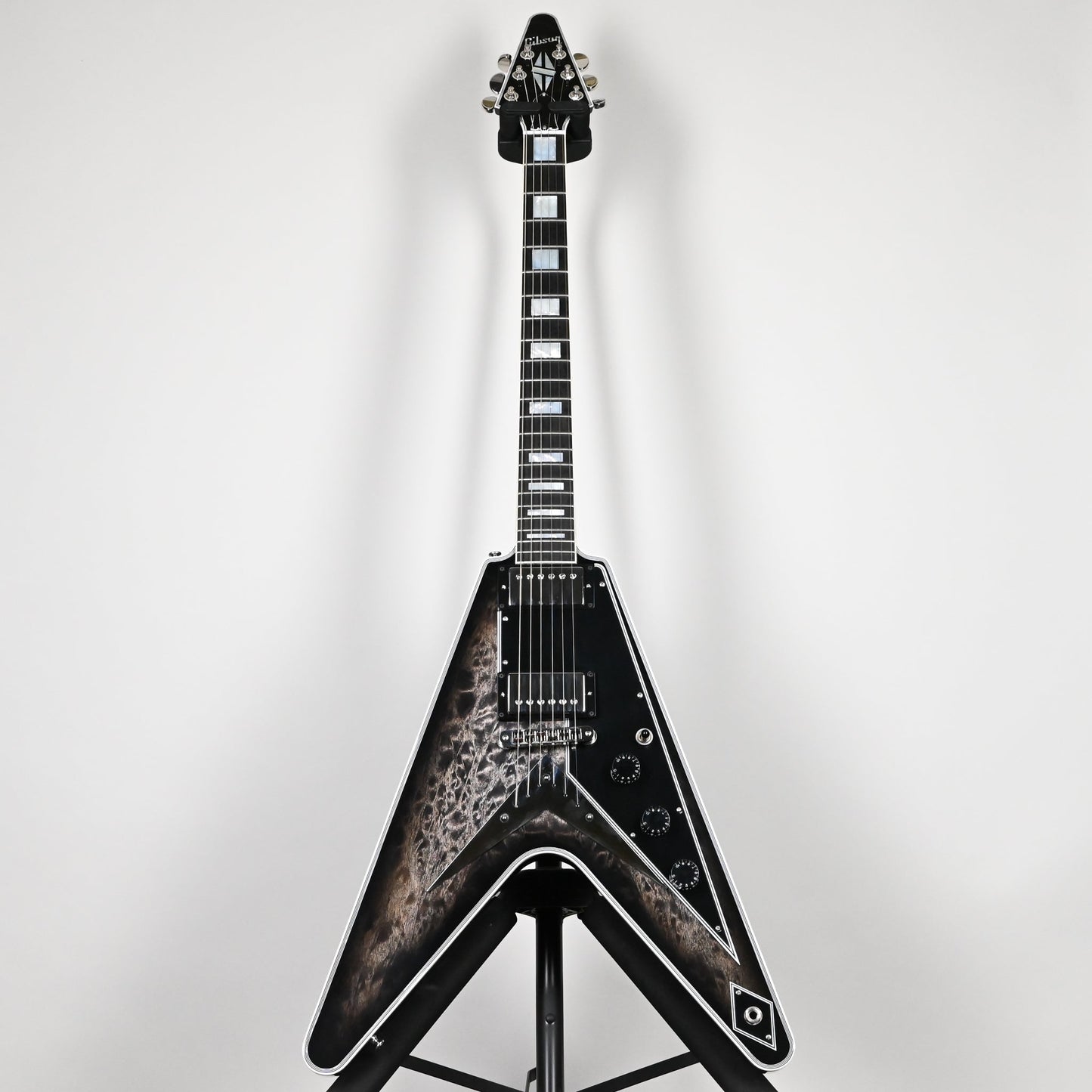 Gibson Custom M2M Flying V Custom Quilt Top Electric Guitar- Cobra Burst 2022 (CZ203454) Used-Mint