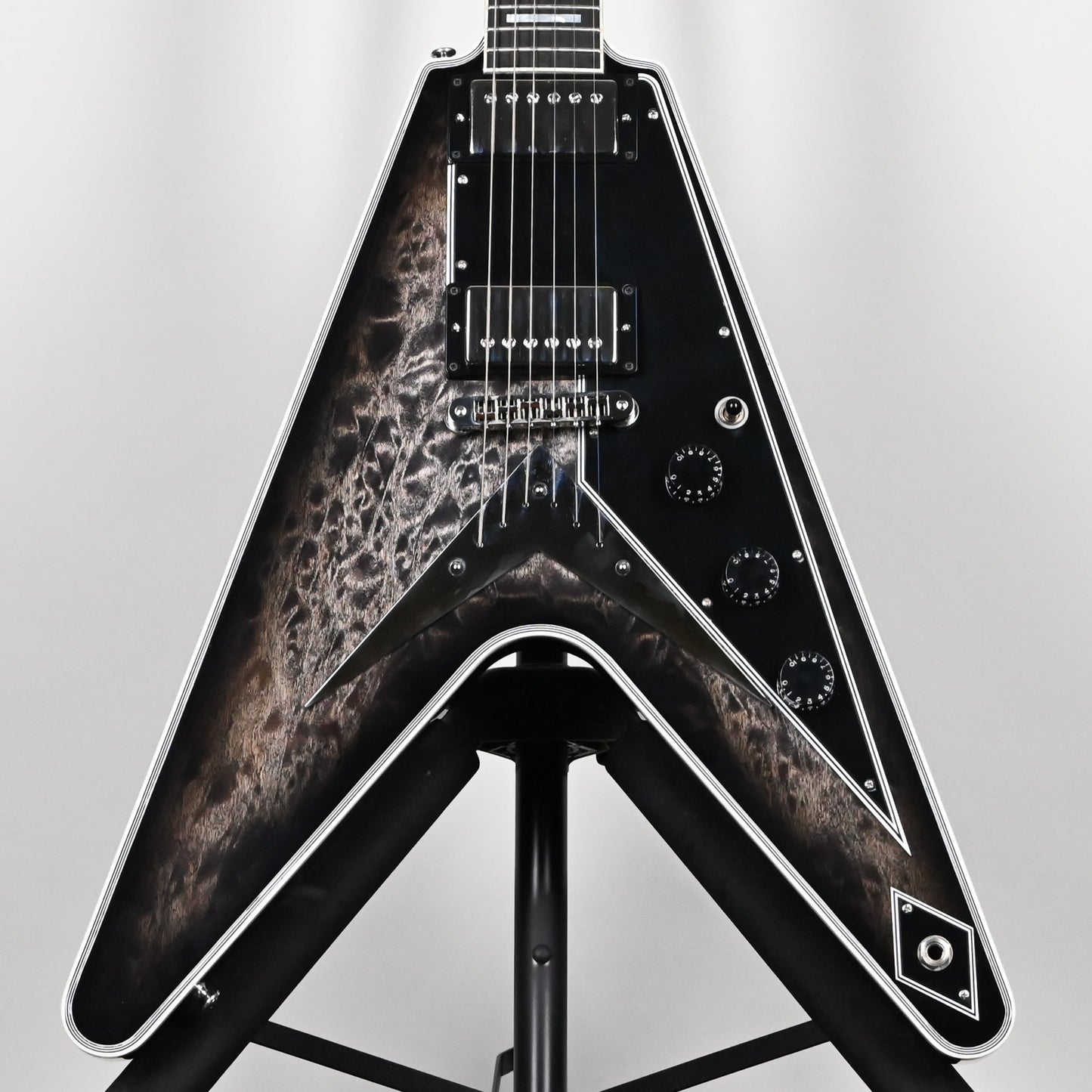 Gibson Custom M2M Flying V Custom Quilt Top Electric Guitar- Cobra Burst 2022 (CZ203454) Used-Mint