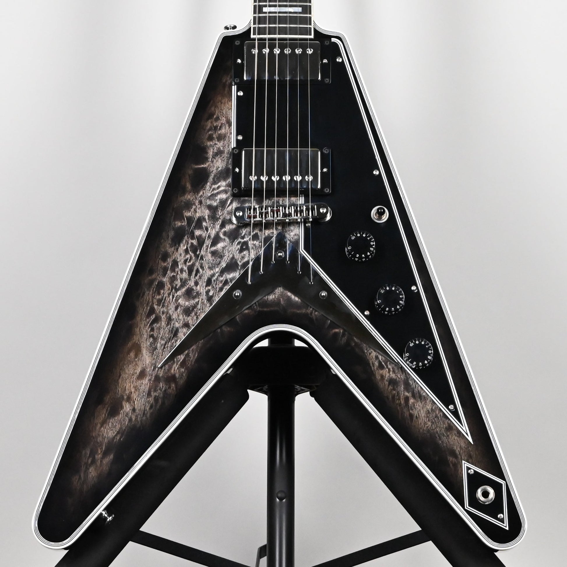 Gibson Custom M2M Flying V Custom Quilt Top Electric Guitar- Cobra Burst 2022 (CZ203454) Used-Mint