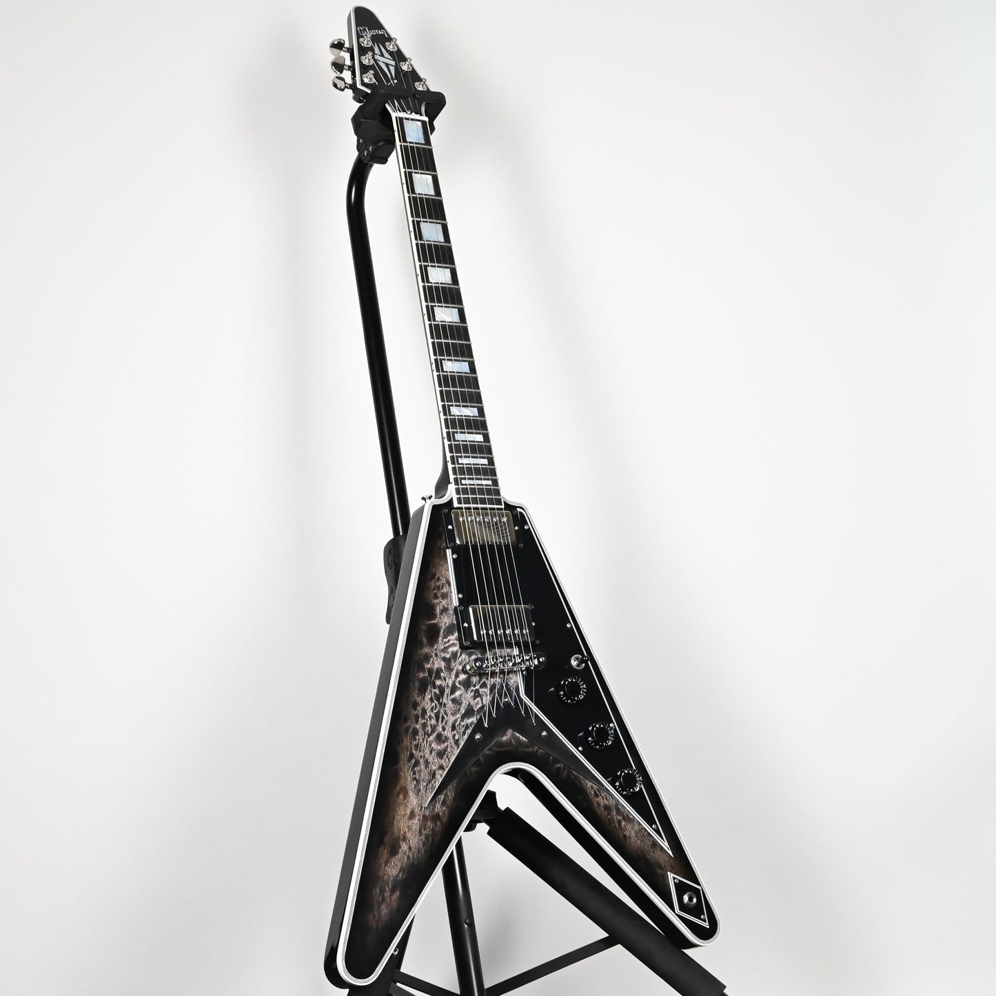 Gibson Custom M2M Flying V Custom Quilt Top Electric Guitar- Cobra Burst 2022 (CZ203454) Used-Mint