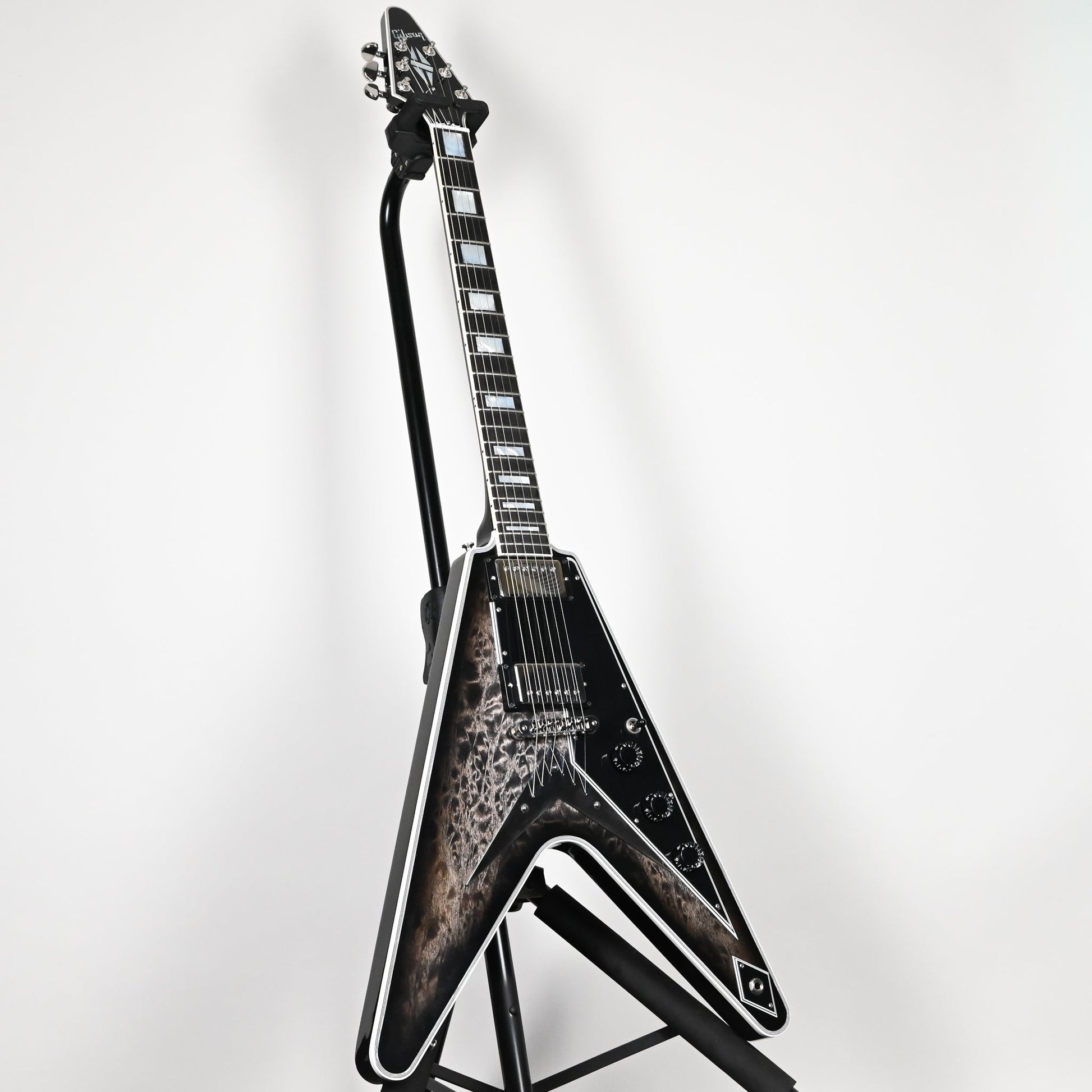 Gibson Custom M2M Flying V Custom Quilt Top Electric Guitar- Cobra Burst 2022 (CZ203454) Used-Mint