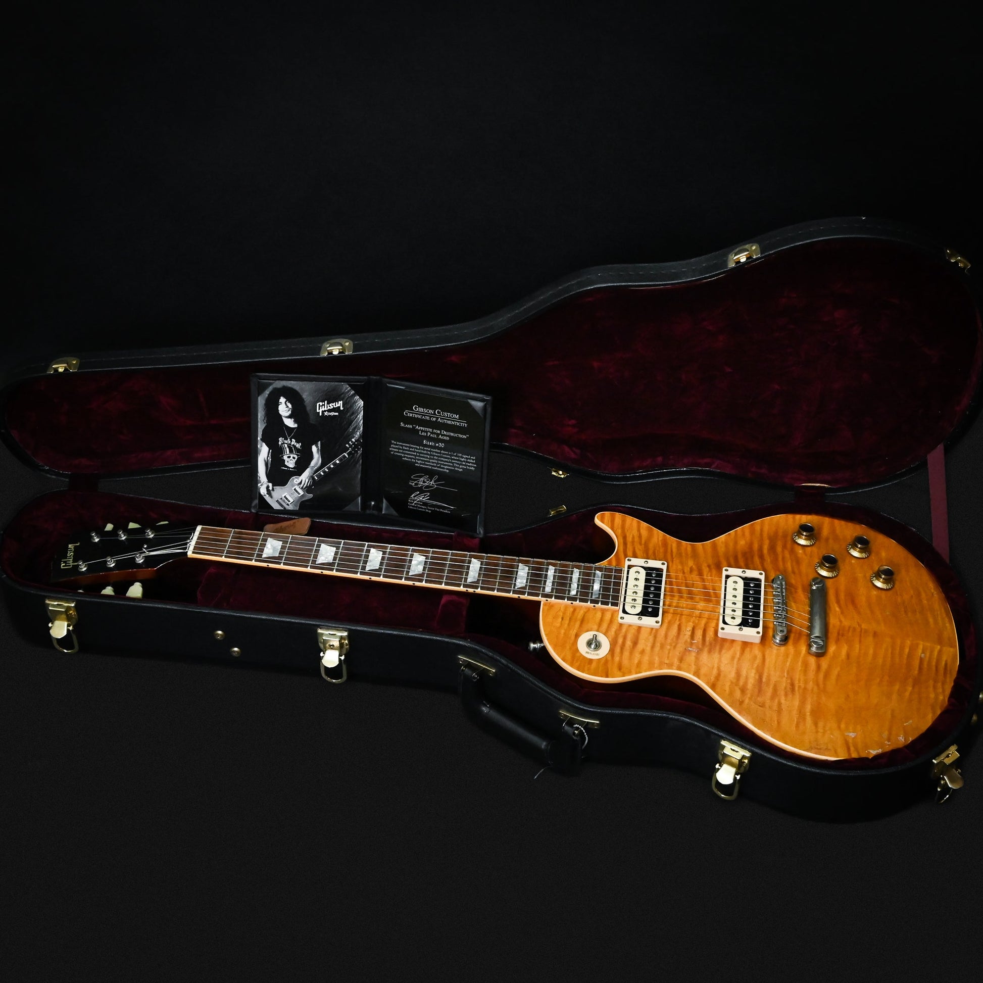 2010 Gibson Custom Slash "Appetite For Destruction" Les Paul Aged No. 50/100 SIGNED Used-Excellent