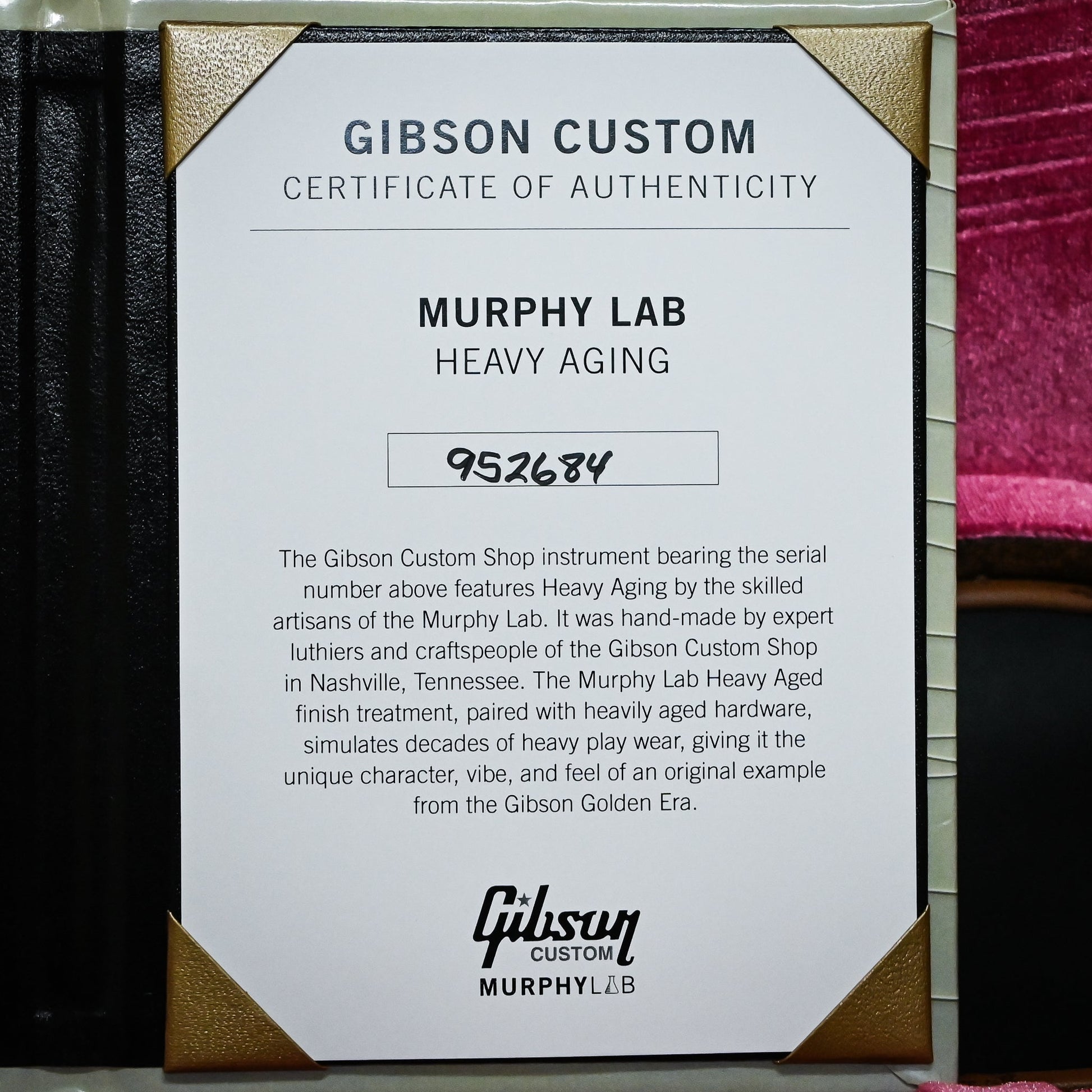 Gibson Custom Dealer Select 1959 Les Paul Standard Reissue Murphy Lab Heavy Aged- "Beauty of the Burst" Page 86 (952684)