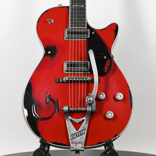Gretsch Custom Shop USA Masterbuilt Chad Henrichsen 1955 Penguin Heavy Relic- Firebird Red over Black 2025 (UC25113955)