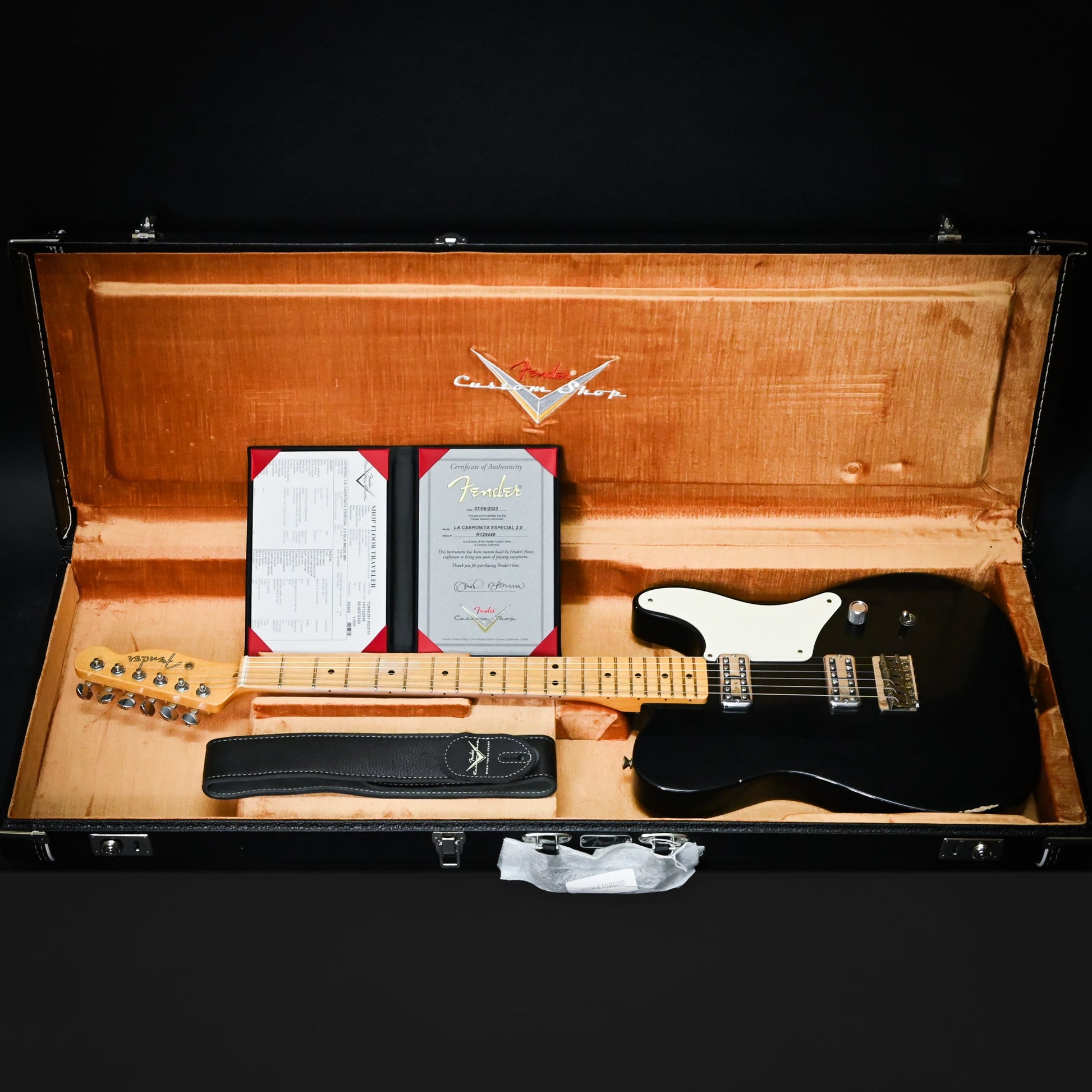 Fender Custom Shop Masterbuilt David Brown La Cabronita Especial 2.0 Telecaster Relic– Black 2023 (R129440)