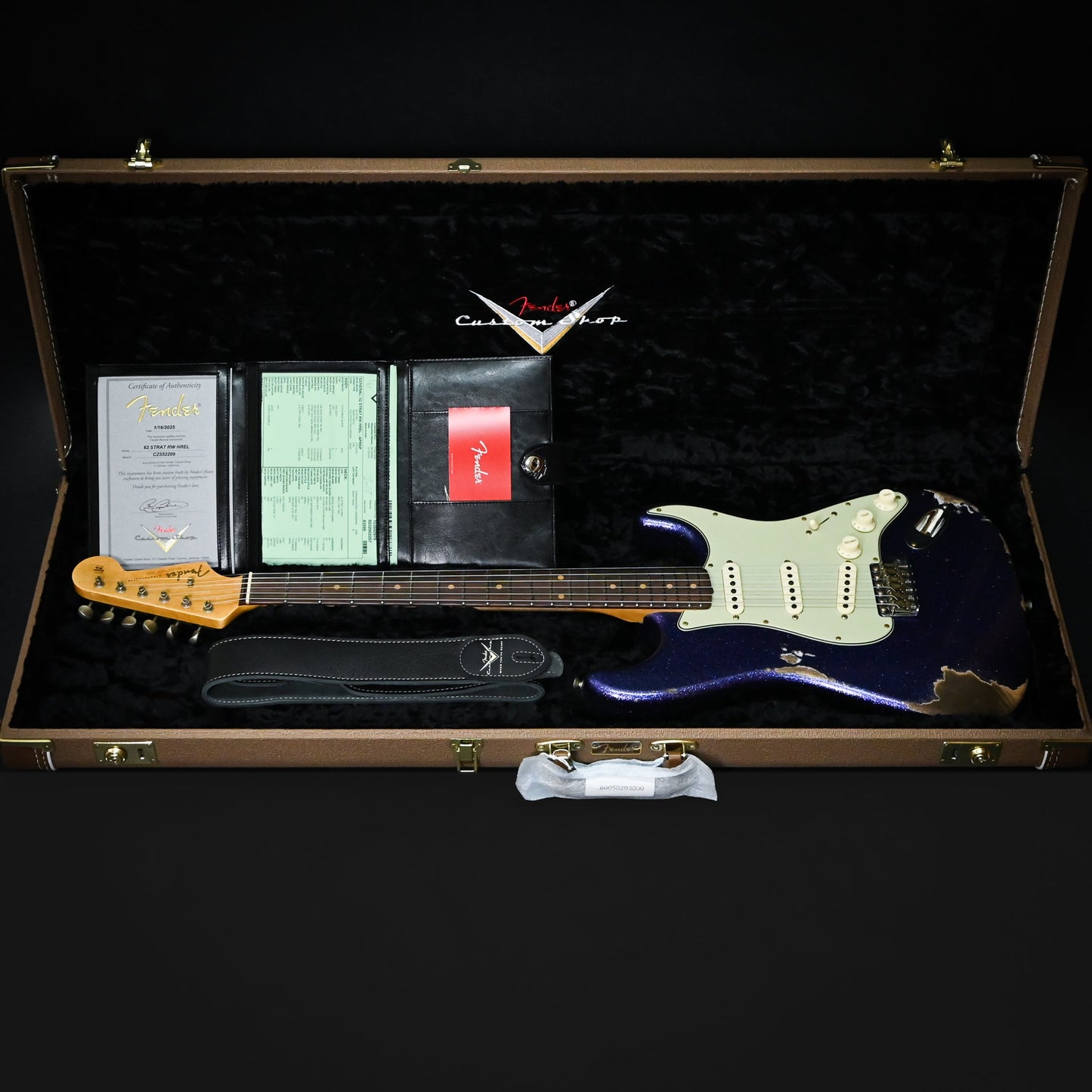Fender Custom Shop '62 Stratocaster Heavy Relic- Aged Purple Sparkle 2025 (CZ552209)