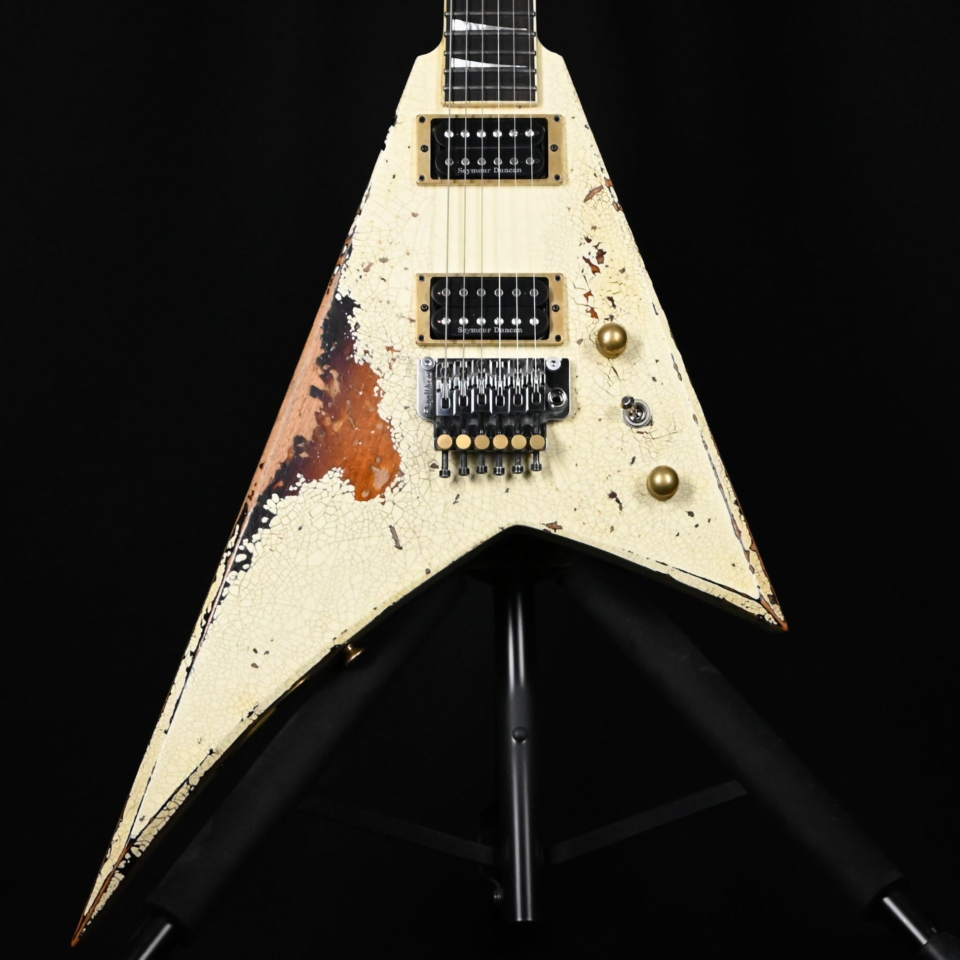 Jackson Custom Shop USA Special Edition Rhoads Nitro-Relic Tour Finish- Vanilla Shake/ 2 Tone Burst 2025 (RR4078)
