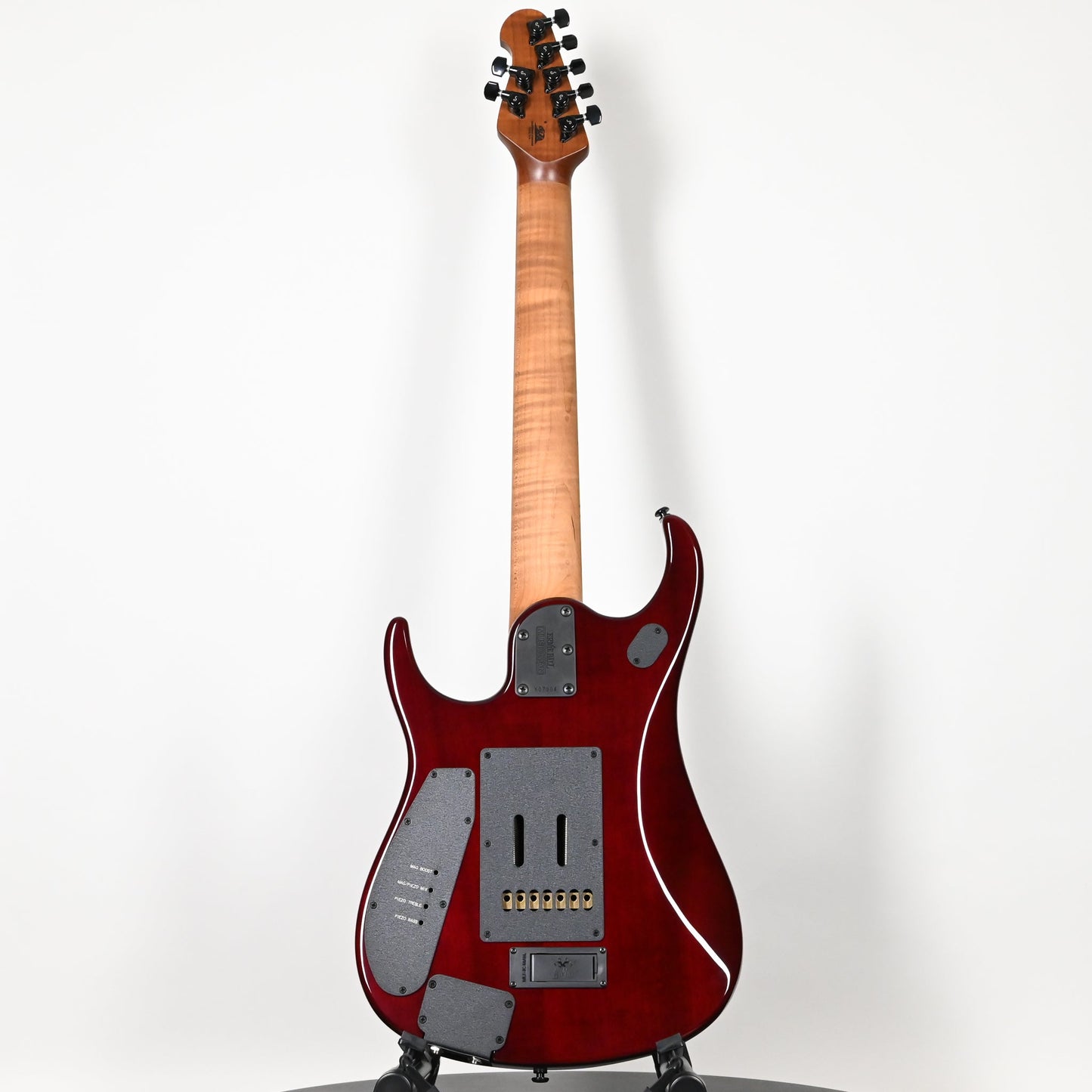 Ernie Ball Music Man JP15 John Petrucci Signature 7-String Electric Guitar- Red Tide Flame 2026 (K07904)