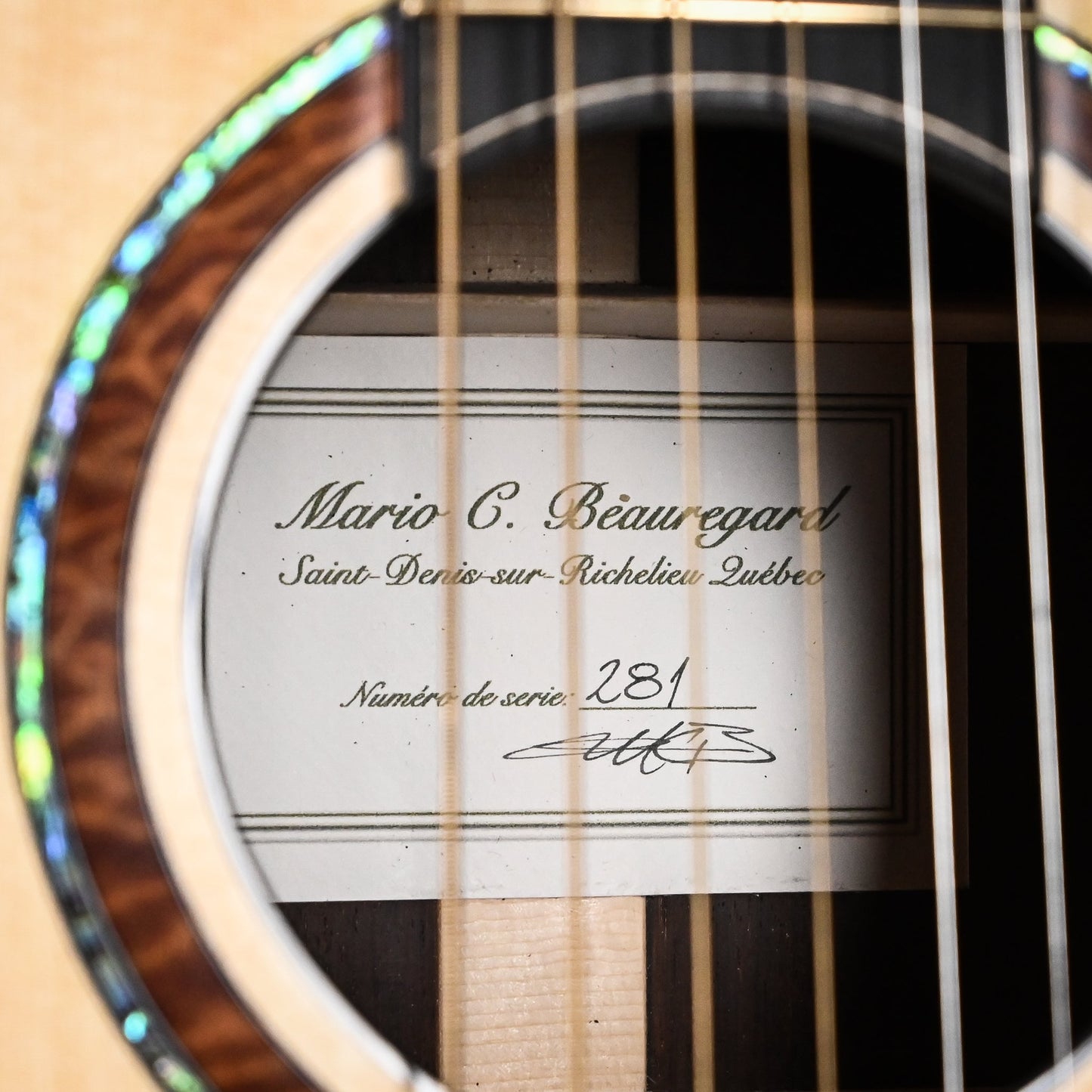 Mario Beauregard SJ w/ Brazilian Rosewood & Lutz Spruce- Natural (281)