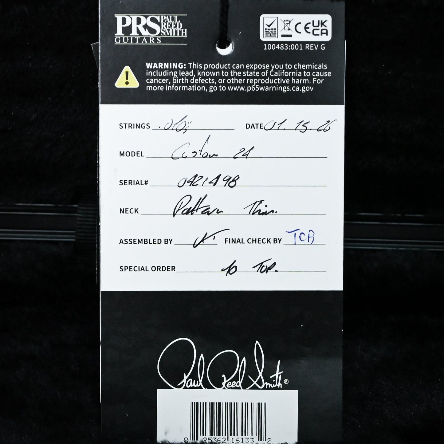 PRS Custom 24 w/ 10-Top & DMO Pickups- Custom Color 2025 (0421498)