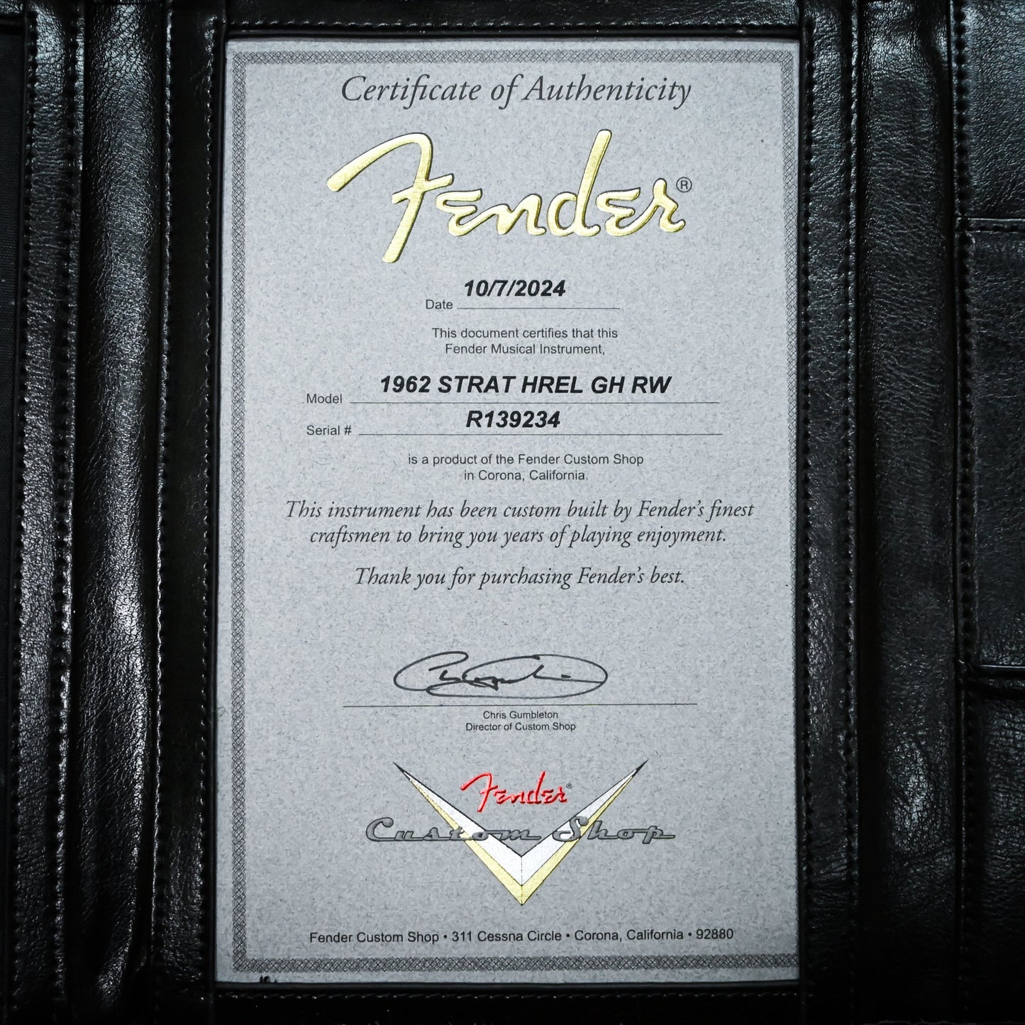 Fender Custom Shop 1962 Stratocaster w/ Gold Hardware Heavy Relic- Purple Sparkle / Black Paisley 2024 (R139234)