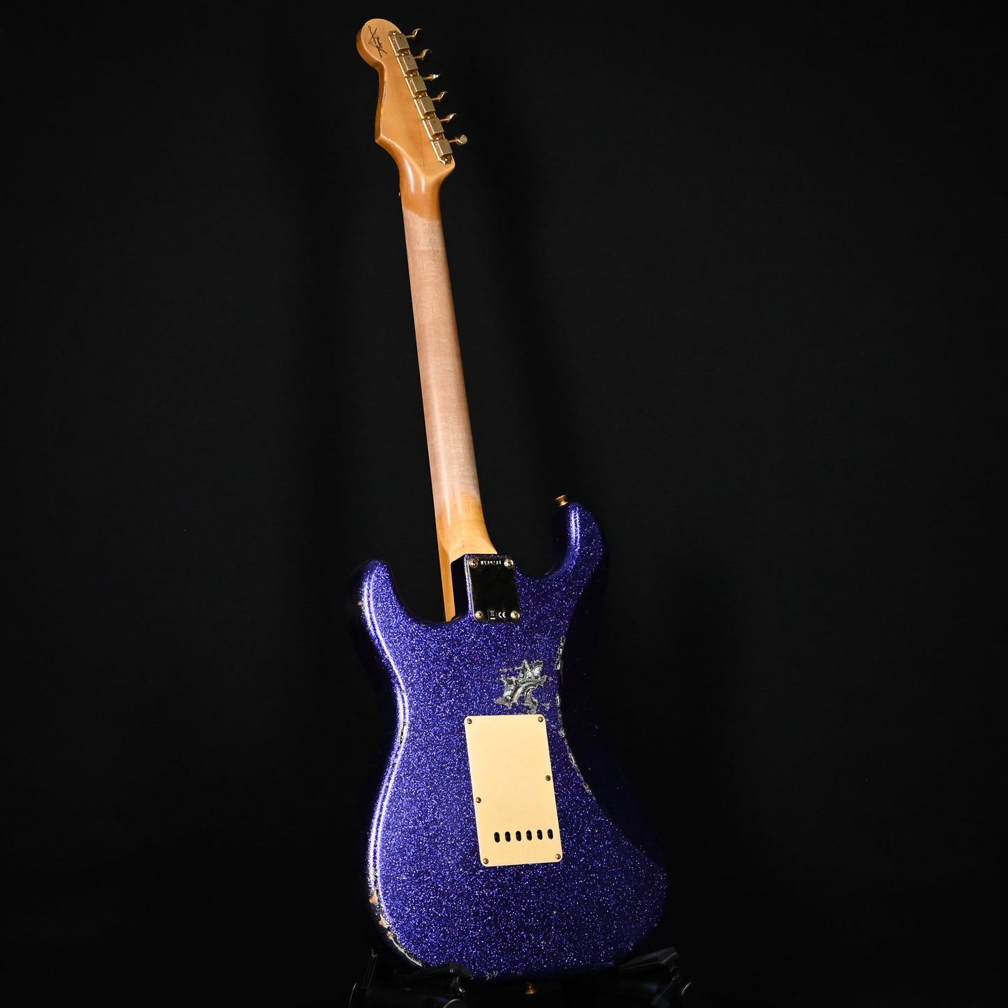 Fender Custom Shop 1962 Stratocaster w/ Gold Hardware Heavy Relic- Purple Sparkle / Black Paisley 2024 (R139234)