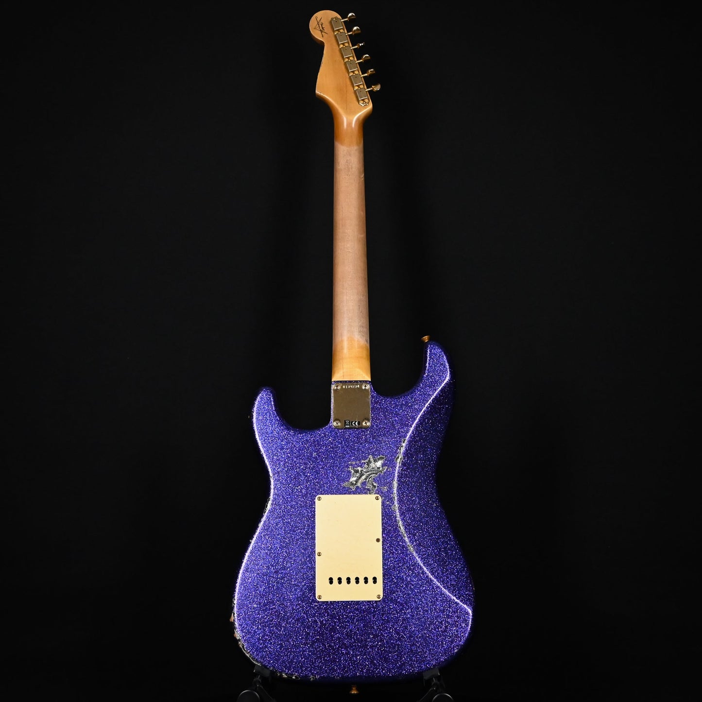 Fender Custom Shop 1962 Stratocaster w/ Gold Hardware Heavy Relic- Purple Sparkle / Black Paisley 2024 (R139234)