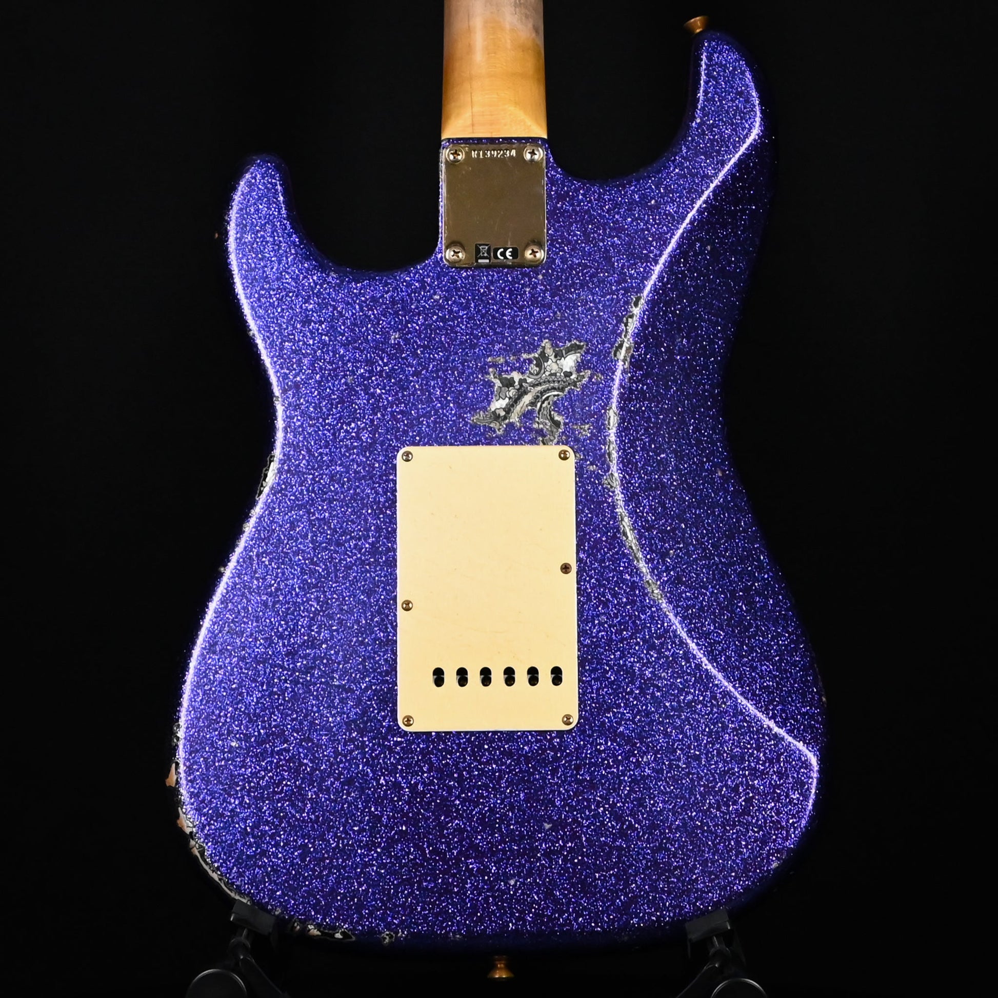 Fender Custom Shop 1962 Stratocaster w/ Gold Hardware Heavy Relic- Purple Sparkle / Black Paisley 2024 (R139234)