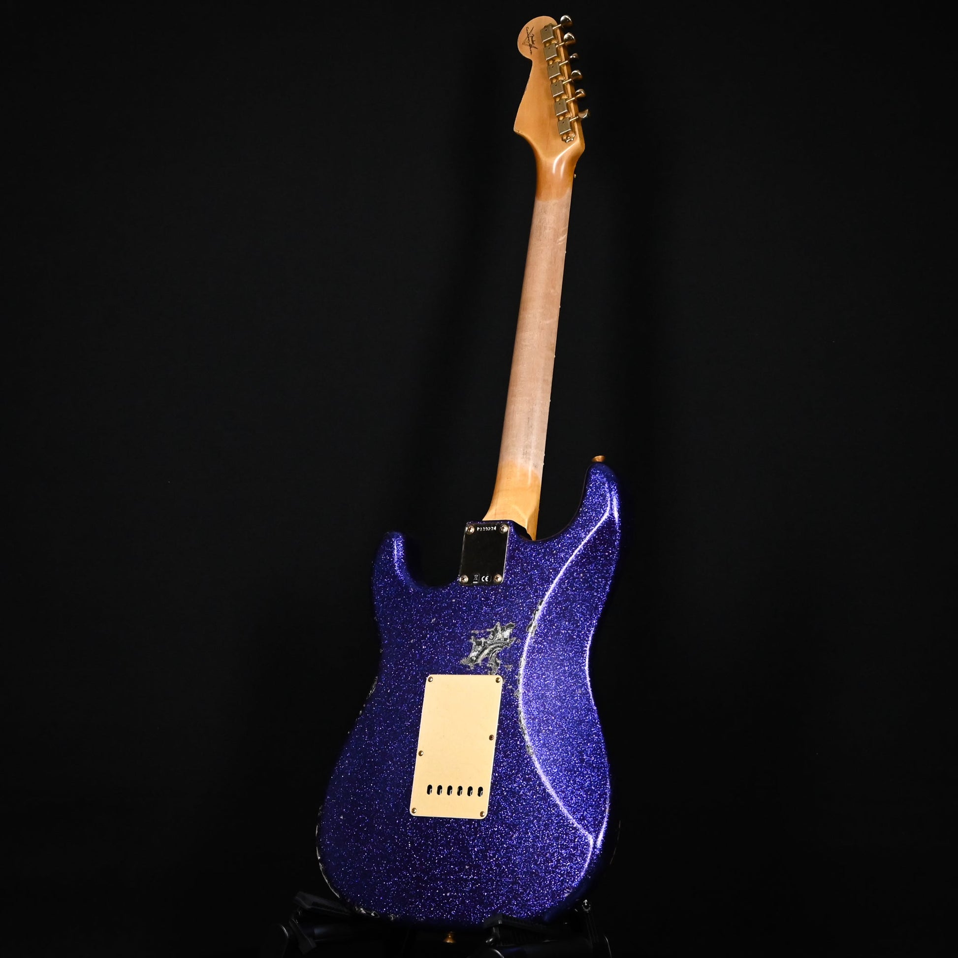 Fender Custom Shop 1962 Stratocaster w/ Gold Hardware Heavy Relic- Purple Sparkle / Black Paisley 2024 (R139234)
