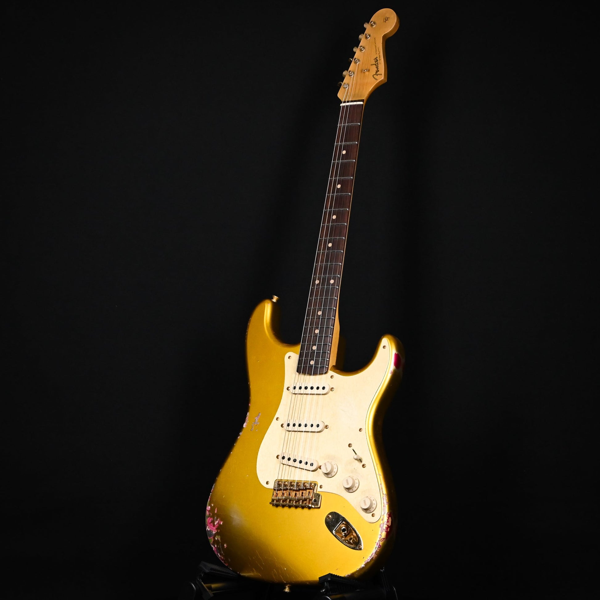 Fender Custom Shop 1962 Stratocaster w/ Gold Hardware Heavy Relic- Frost Gold / Pink Paisley 2024 (R139354)