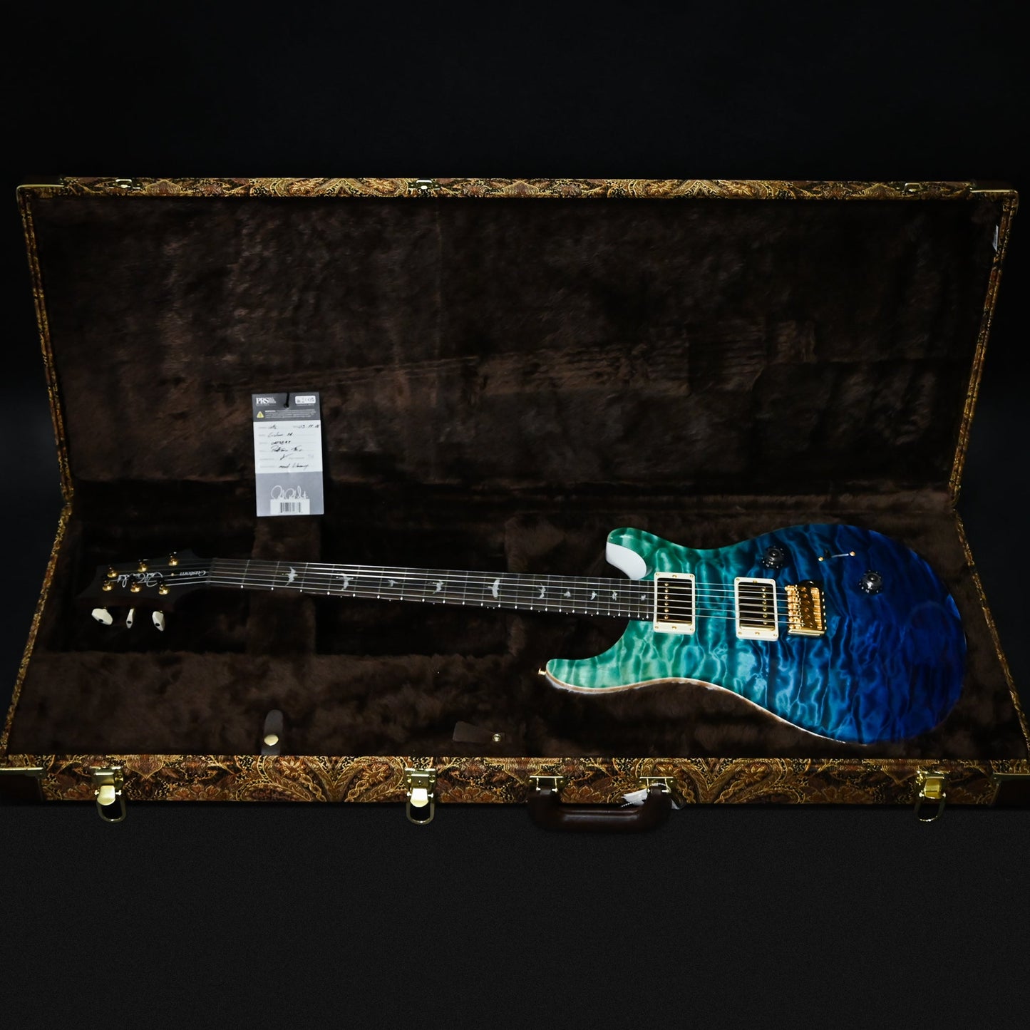 PRS Custom 24 Wood Library w/ 10-Top, Brazilian Rosewood, & 58/15 LT Pickups- Blue Fade 2026 (0423893)