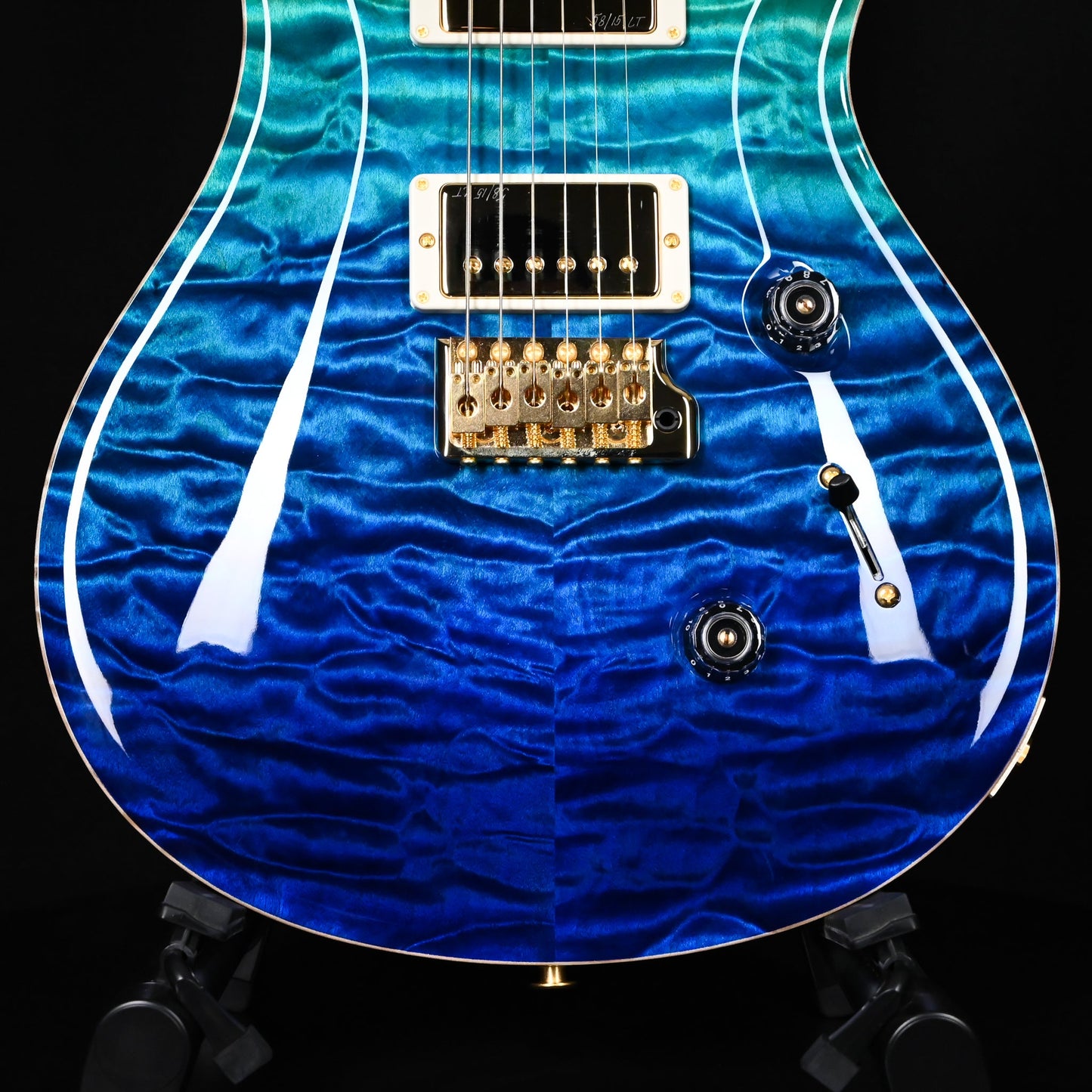 PRS Custom 24 Wood Library w/ 10-Top, Brazilian Rosewood, & 58/15 LT Pickups- Blue Fade 2026 (0423893)