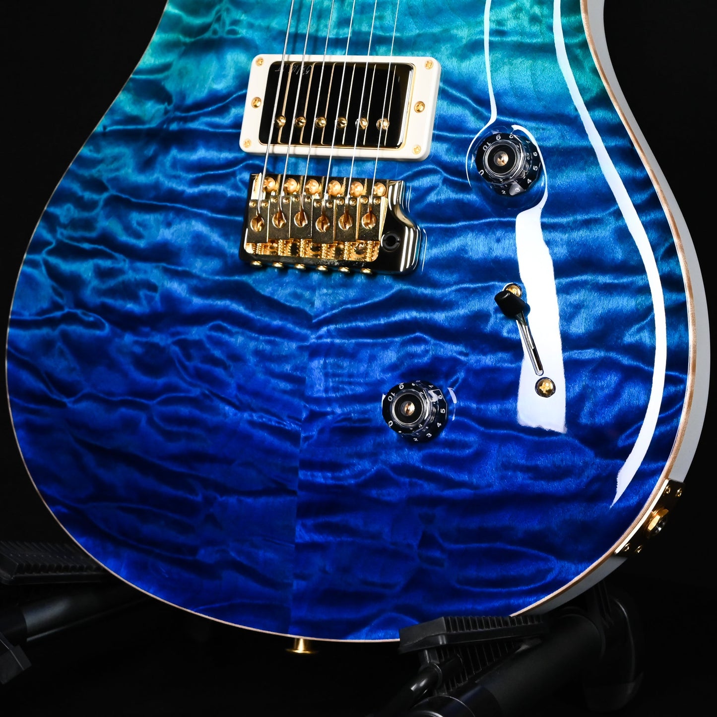 PRS Custom 24 Wood Library w/ 10-Top, Brazilian Rosewood, & 58/15 LT Pickups- Blue Fade 2026 (0423893)