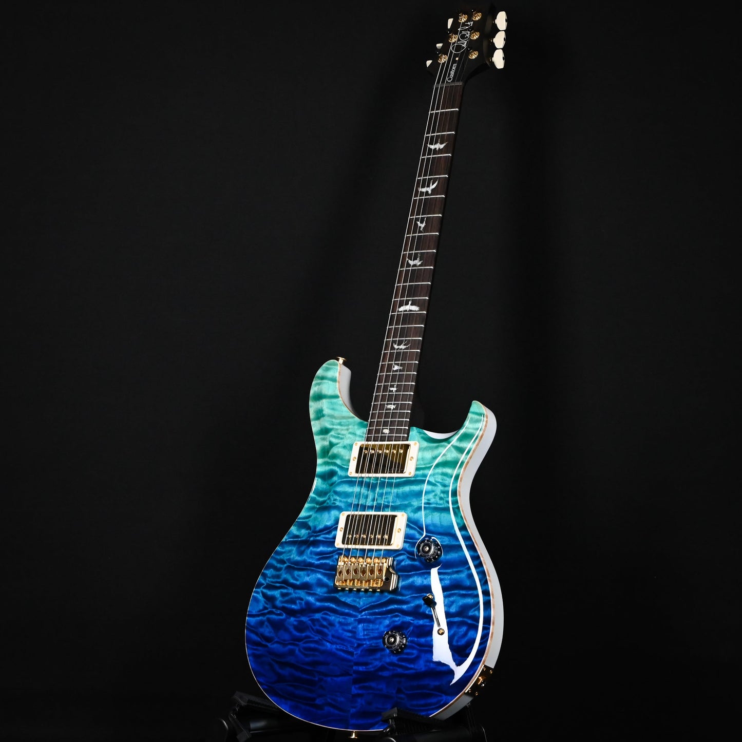 PRS Custom 24 Wood Library w/ 10-Top, Brazilian Rosewood, & 58/15 LT Pickups- Blue Fade 2026 (0423893)