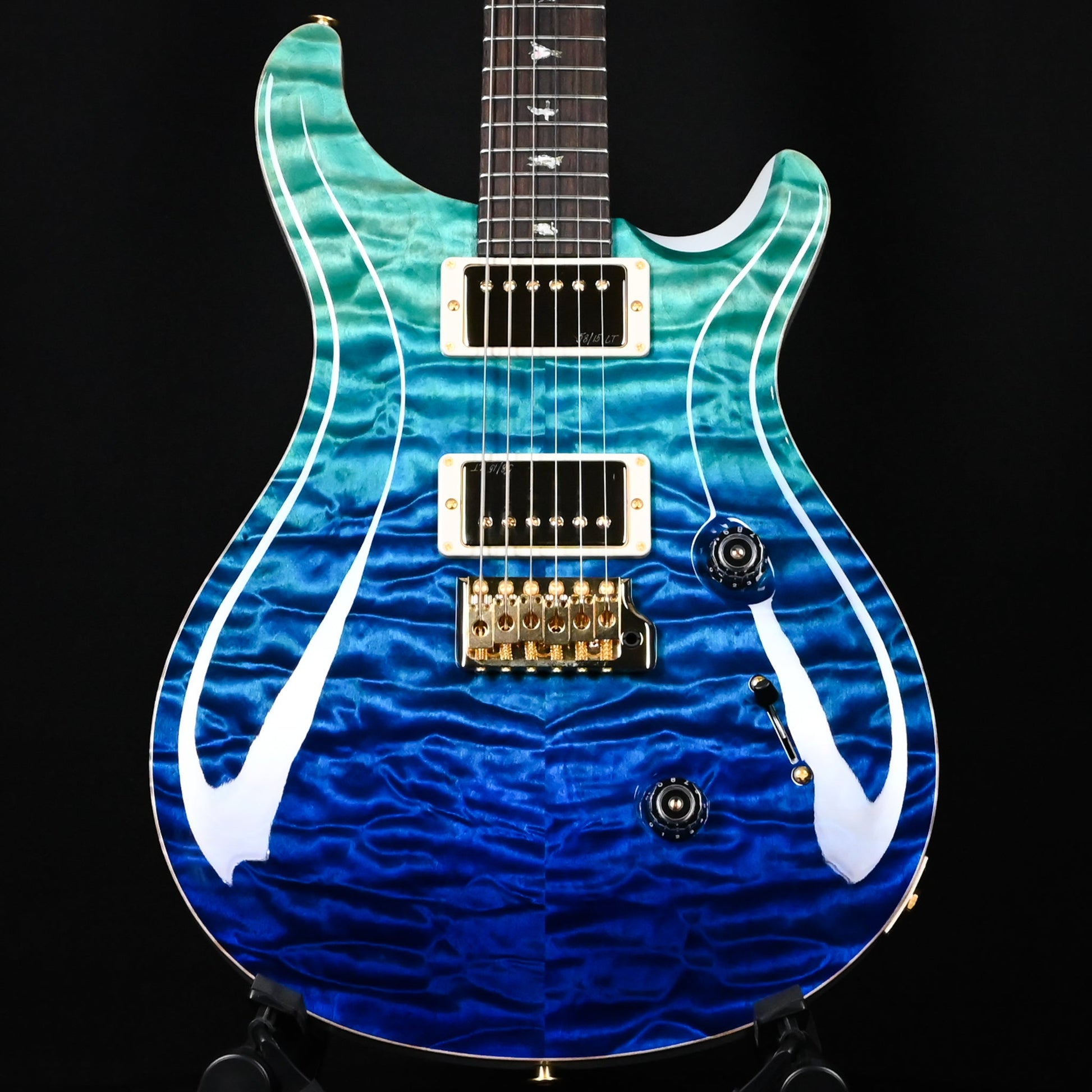 PRS Custom 24 Wood Library w/ 10-Top, Brazilian Rosewood, & 58/15 LT Pickups- Blue Fade 2026 (0423893)