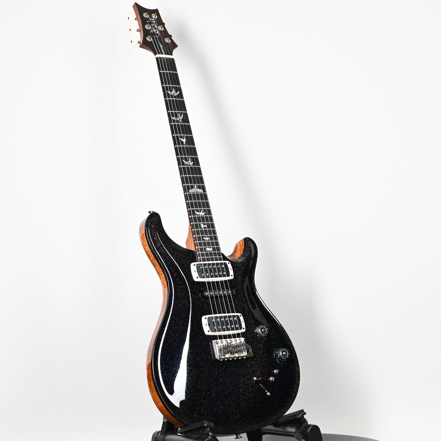 PRS Modern Eagle V Electric Guitar- Black Rainbow Holoflake Top & Binding 2025 (0417735)