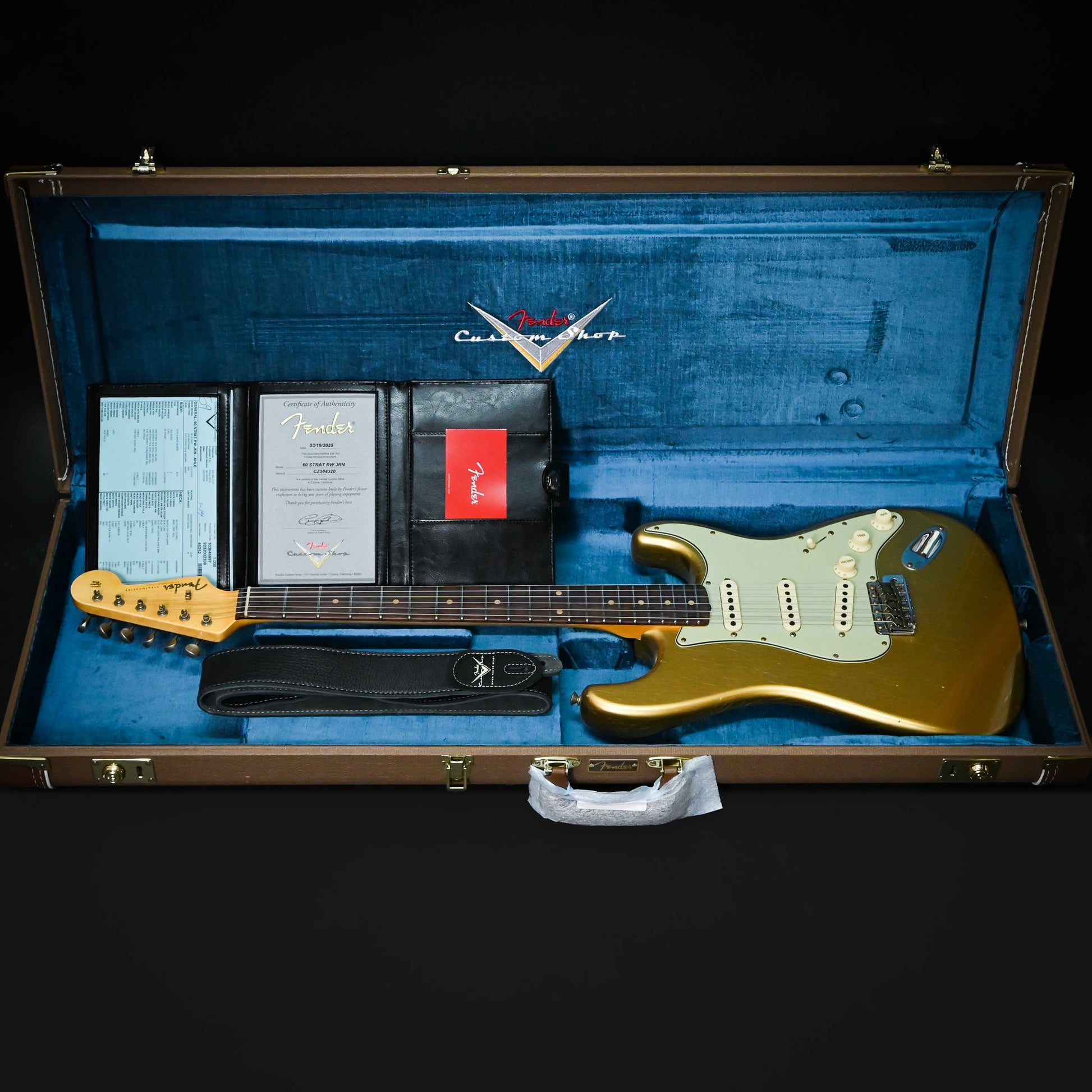 Fender Custom Shop '60 Stratocaster Journeyman- Aged HLE Gold 2025 (CZ584320)