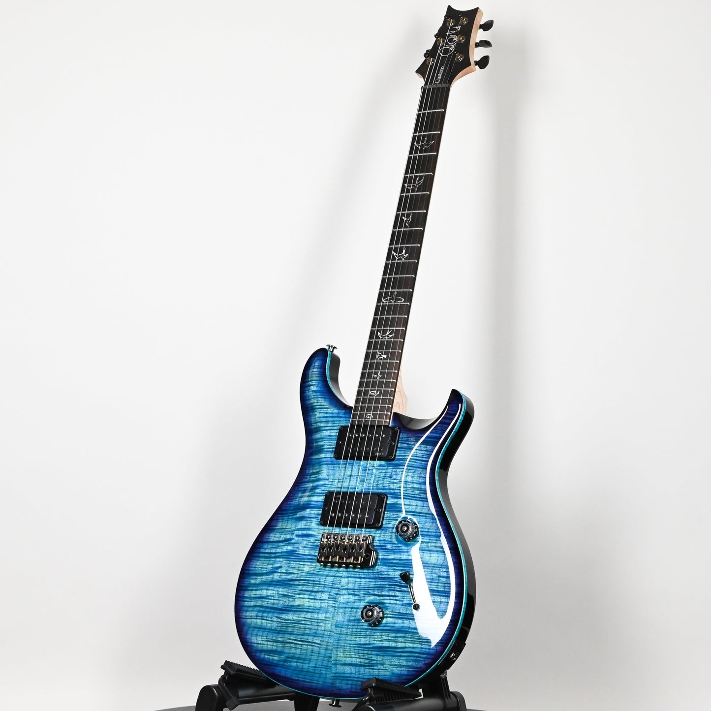 PRS Custom 24 Wood Library w/ 10-Top, Brazilian Rosewood, DMO Pickups- Aquableux Purple Burst 2026 (0419215)