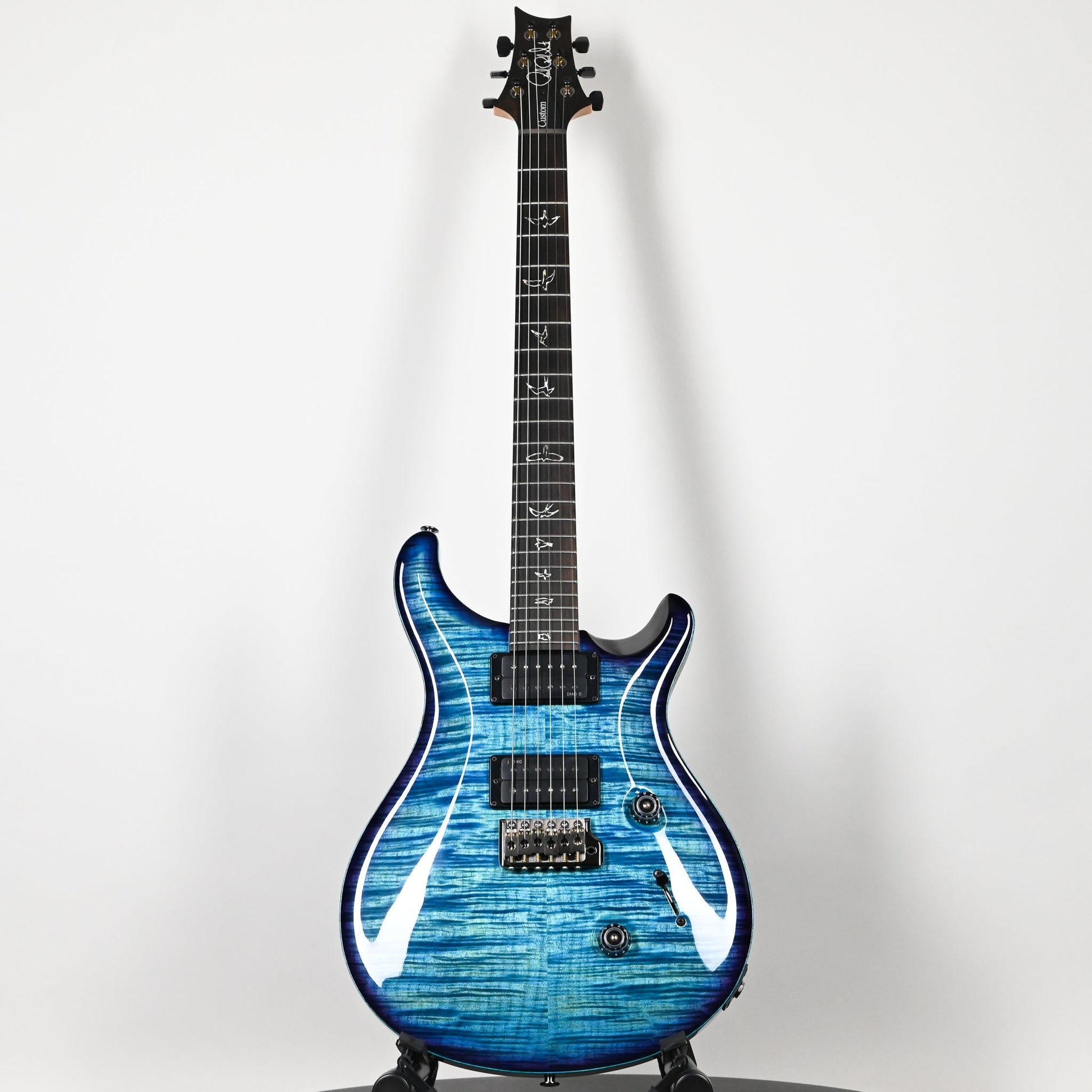PRS Custom 24 Wood Library w/ 10-Top, Brazilian Rosewood, DMO Pickups- Aquableux Purple Burst 2026 (0419215)