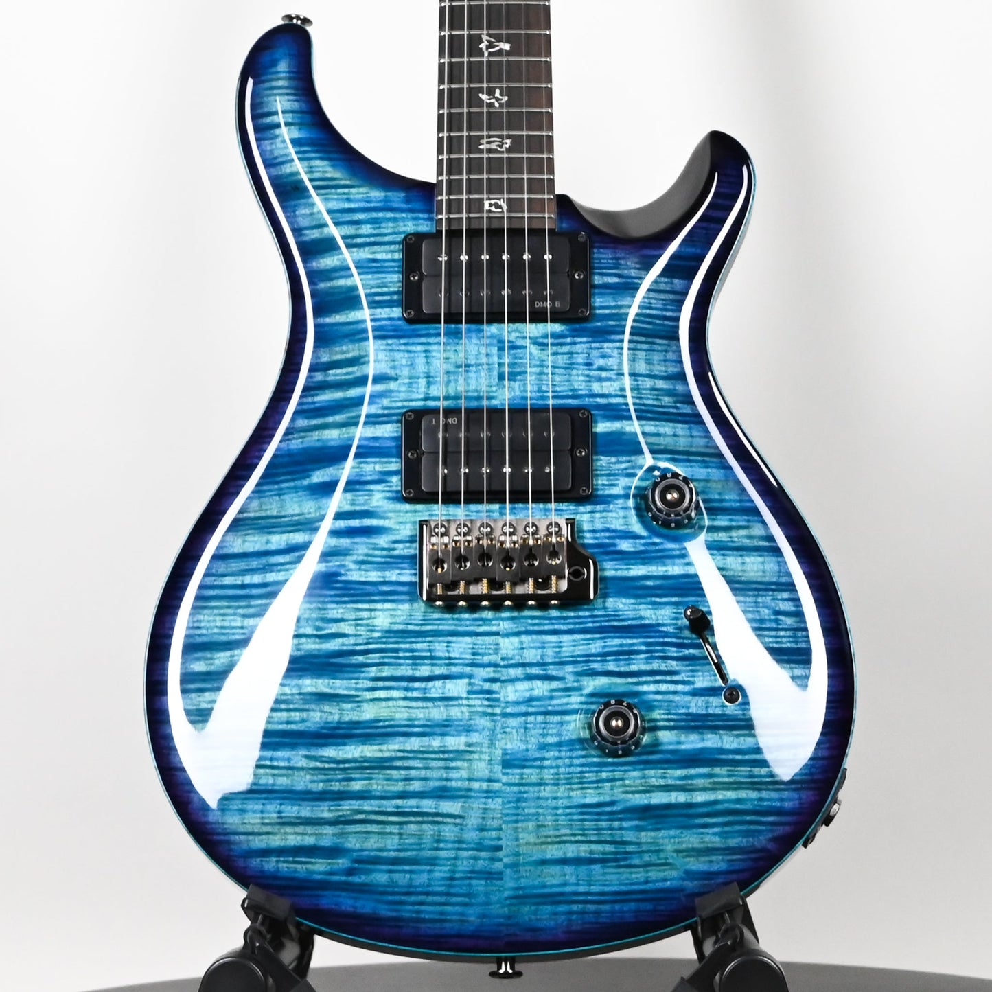 PRS Custom 24 Wood Library w/ 10-Top, Brazilian Rosewood, DMO Pickups- Aquableux Purple Burst 2026 (0419215)