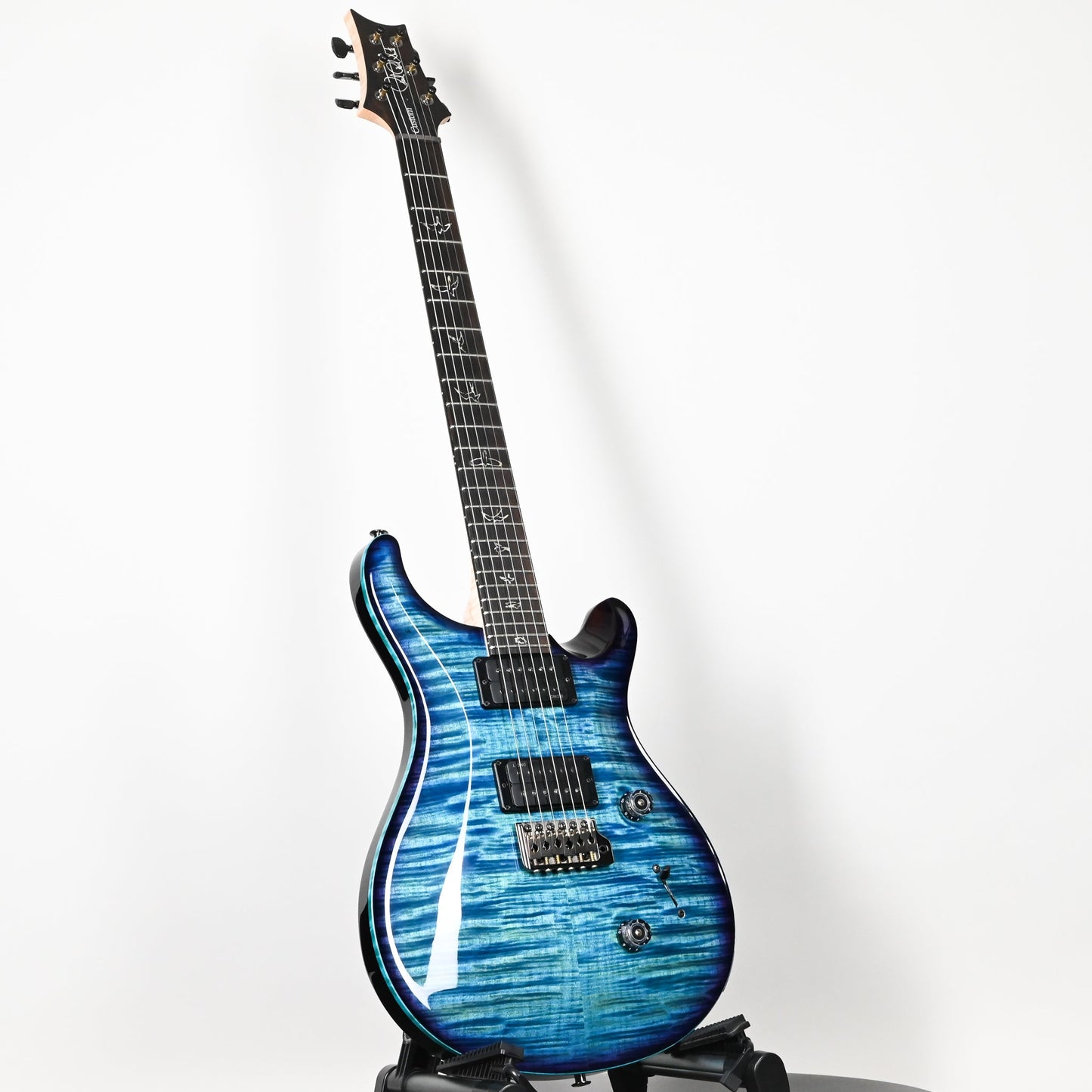 PRS Custom 24 Wood Library w/ 10-Top, Brazilian Rosewood, DMO Pickups- Aquableux Purple Burst 2026 (0419215)