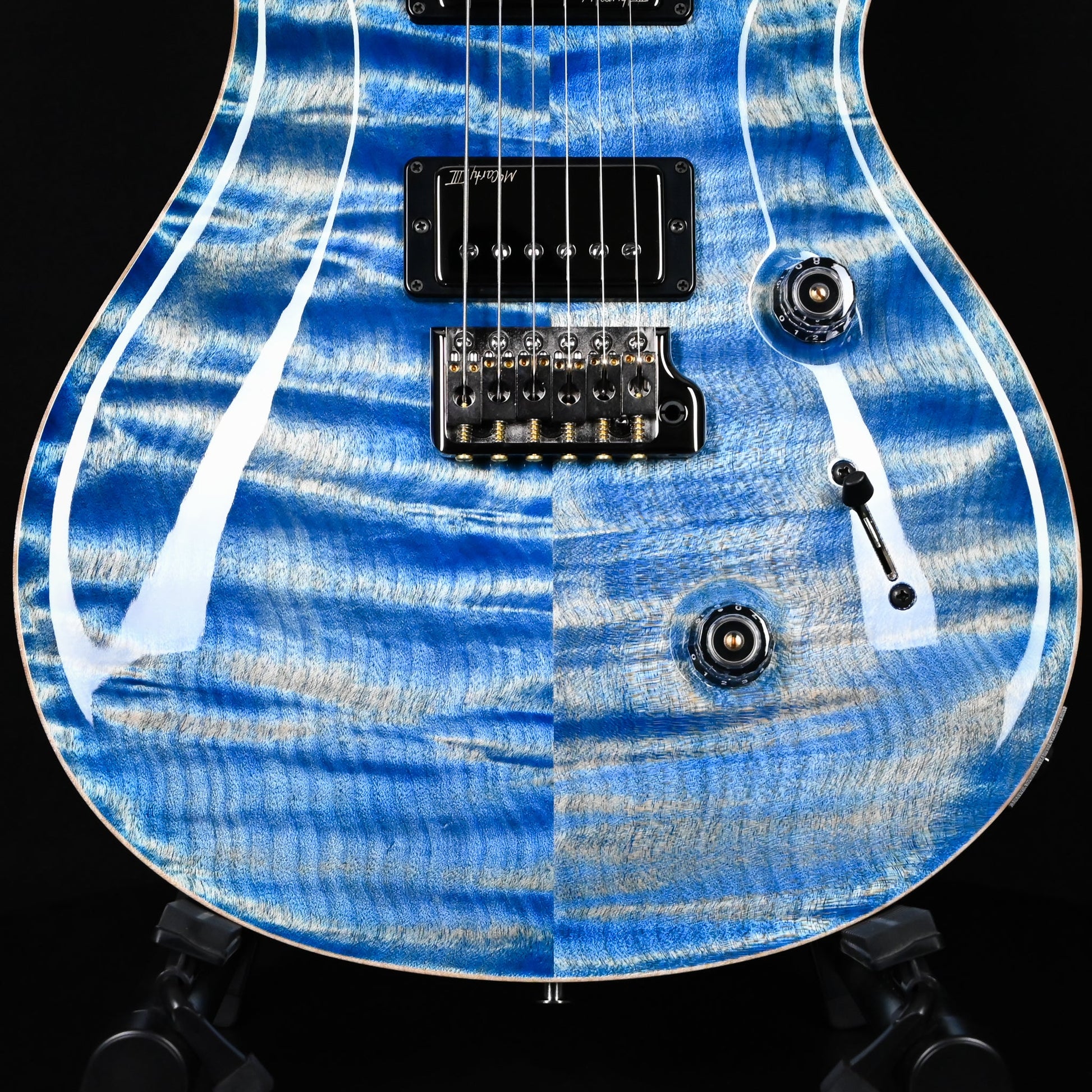 PRS Custom 24 Wood Library w/ 10-Top, Brazilian Rosewood, & McCarty III Pickups- Faded Blue Jean 2026 (0422580)