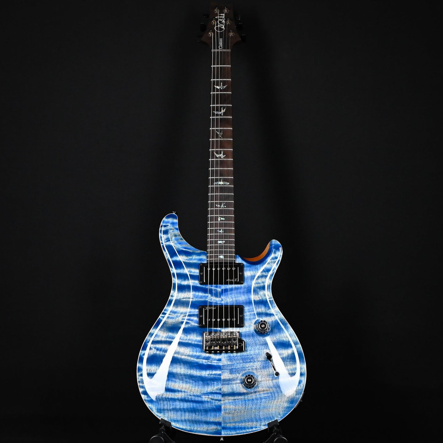 PRS Custom 24 Wood Library w/ 10-Top, Brazilian Rosewood, & McCarty III Pickups- Faded Blue Jean 2026 (0422580)