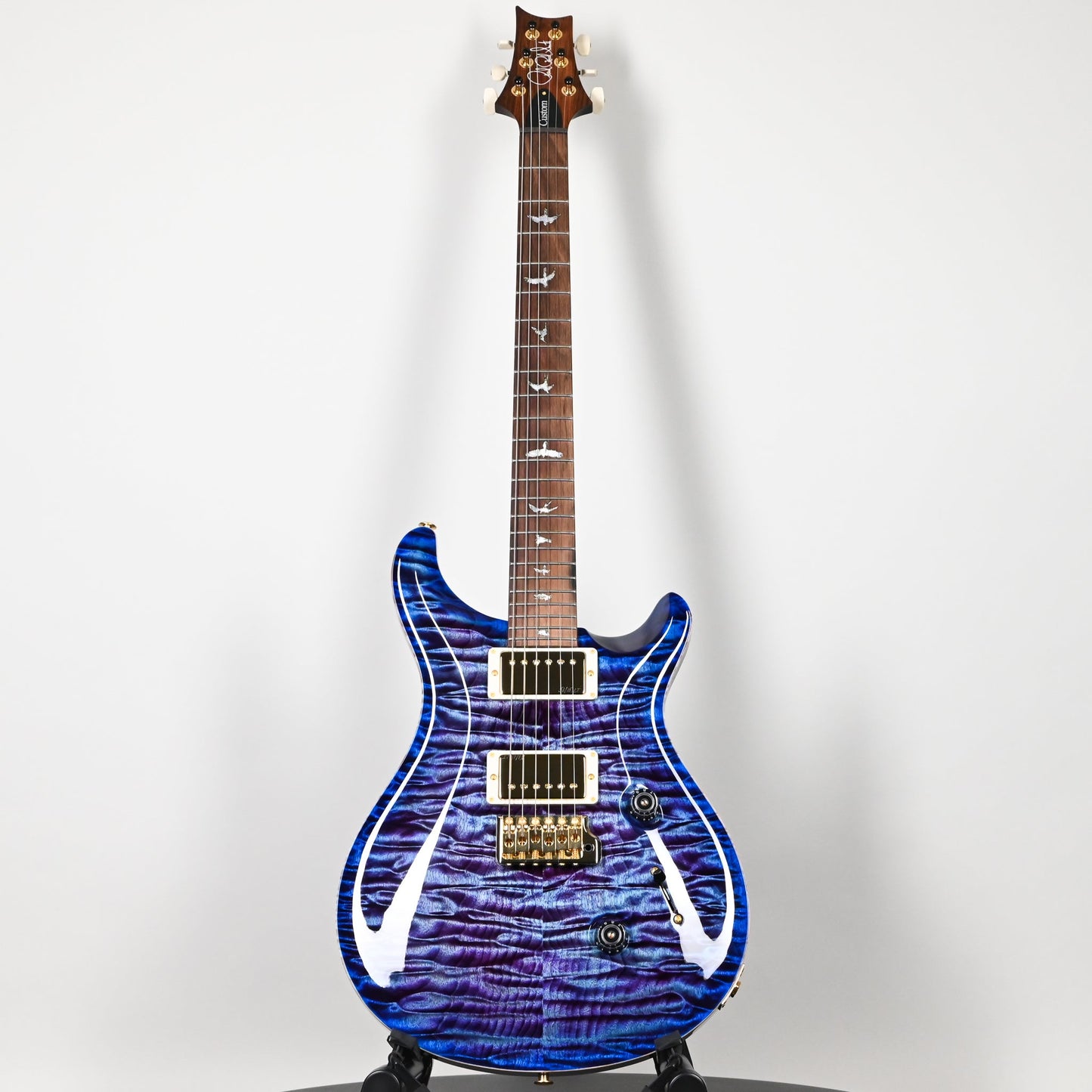 PRS Custom 24 Wood Library w/ 10-Top, Brazilian Rosewood, & 58/15 LT Pickups- Violet Blue Burst 2026 (0423892)