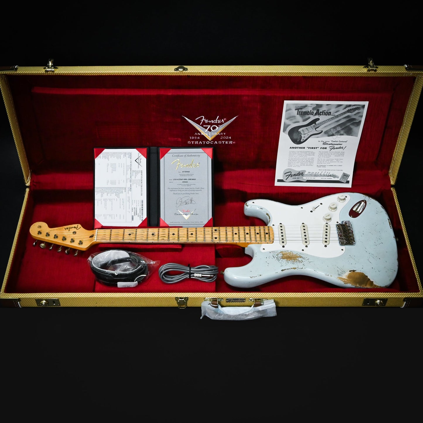 Fender Custom Shop Masterbuilt Jason Smith Limited Edition 70th Anniversary Stratocaster Heavy Relic- Sonic Blue 2025 (XN5620)