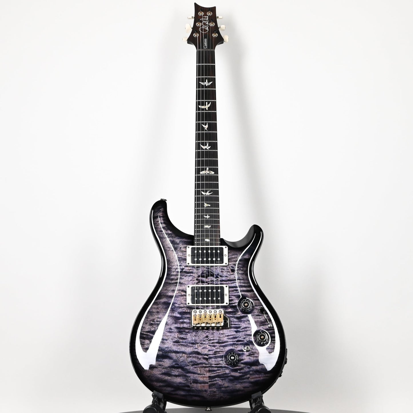 PRS Custom 24 Piezo w/ DMO Pickups Electric Guitar- Purple Mist Wraparound Smokeburst 2025 (0417831)
