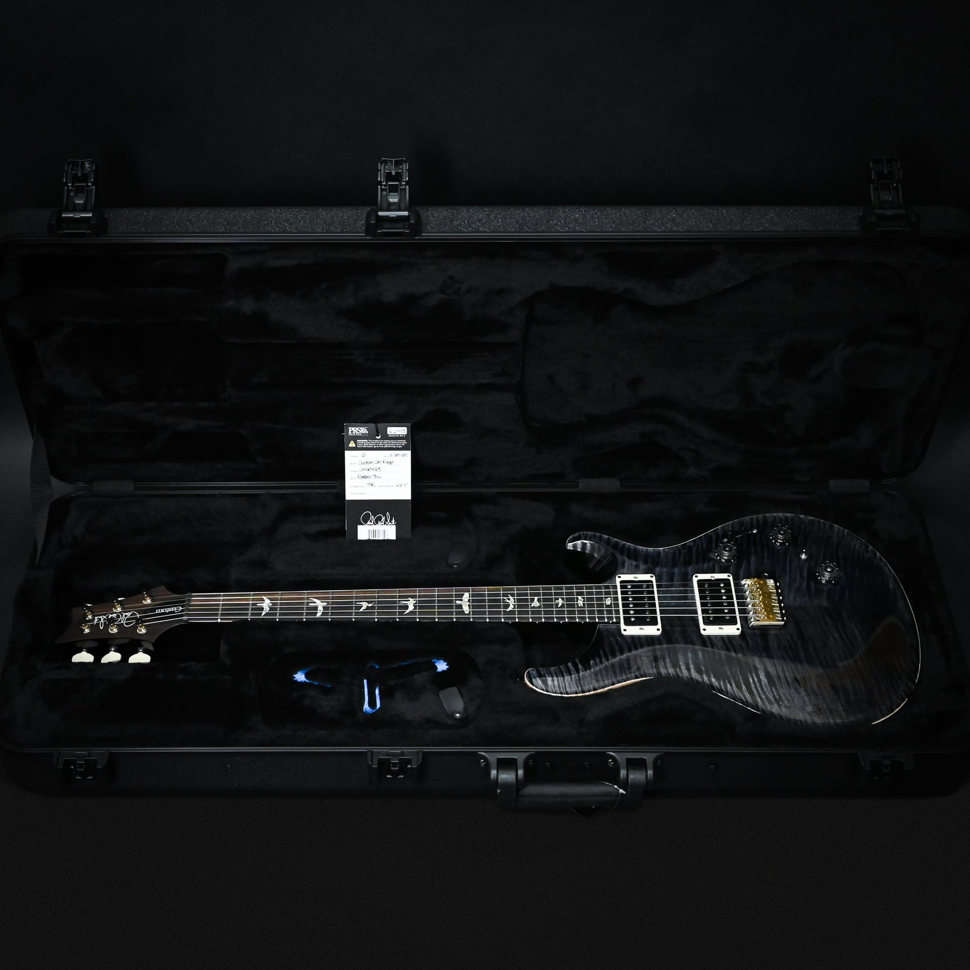 PRS Custom 24 Piezo w/ DMO Pickups Electric Guitar- Gray Black 2025 (0420423)
