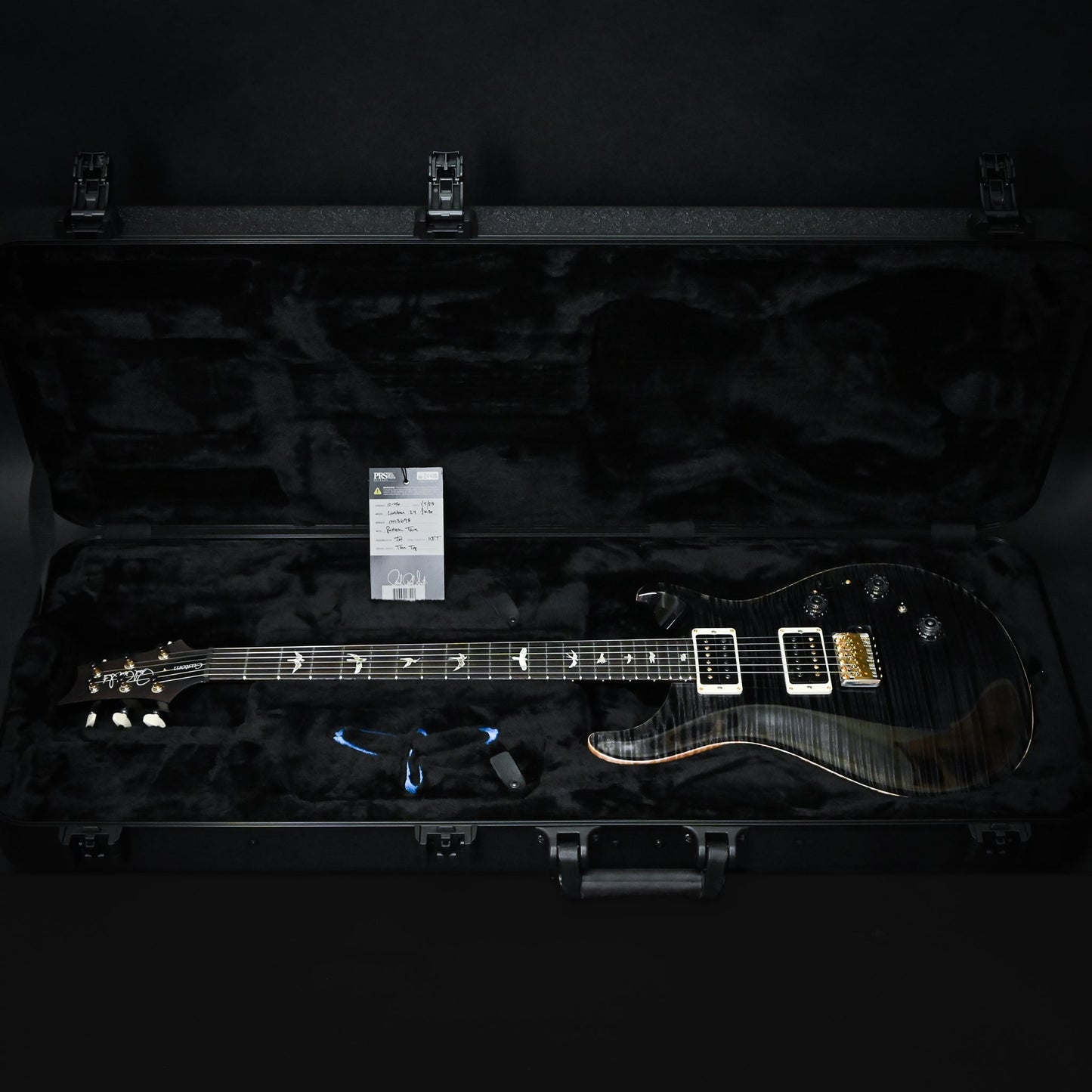 PRS Custom 24 Piezo w/ 10-Top & DMO Pickups Electric Guitar- Gray Black 2025 (0413698)