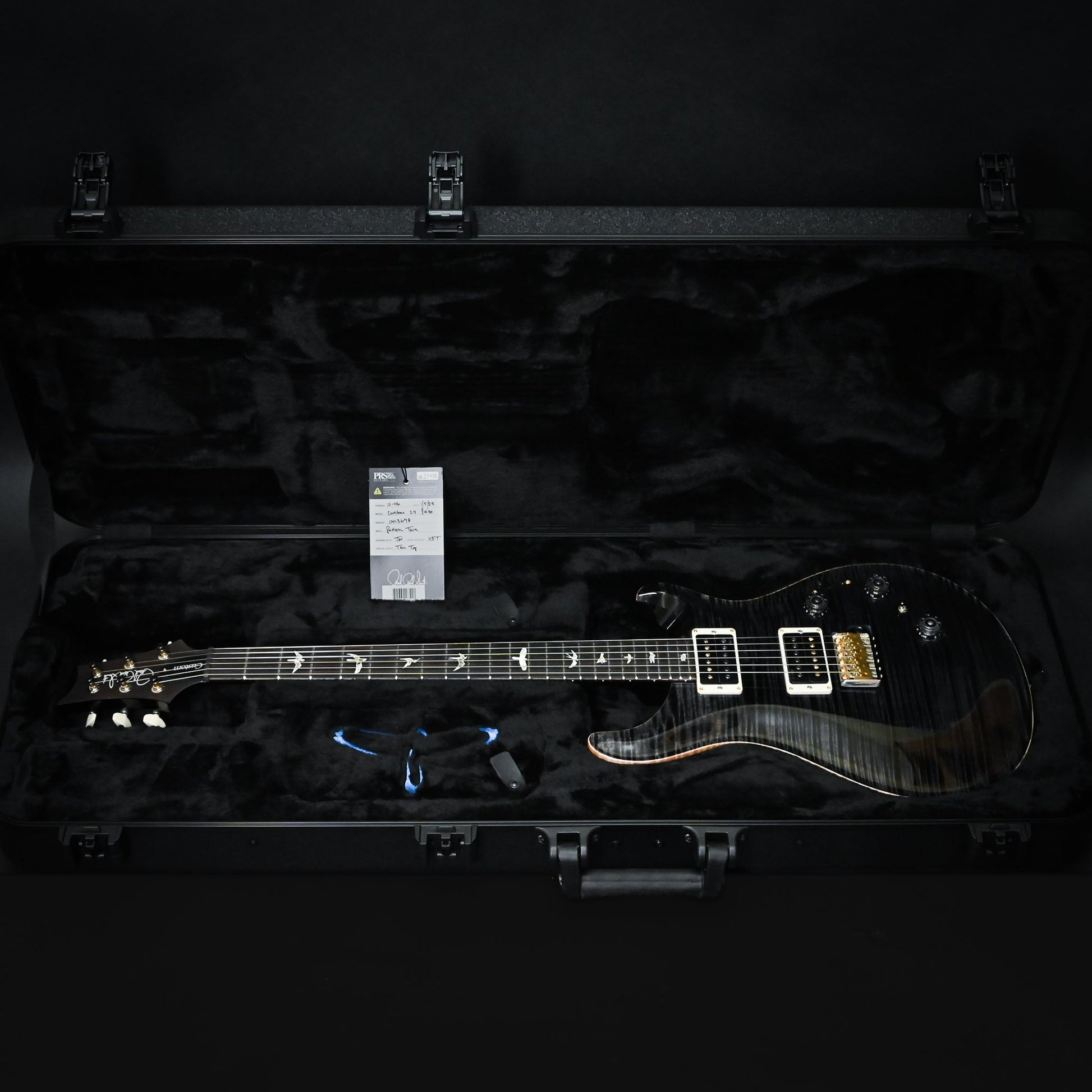 PRS Custom 24 Piezo w/ 10-Top & DMO Pickups Electric Guitar- Gray Black 2025 (0413698)