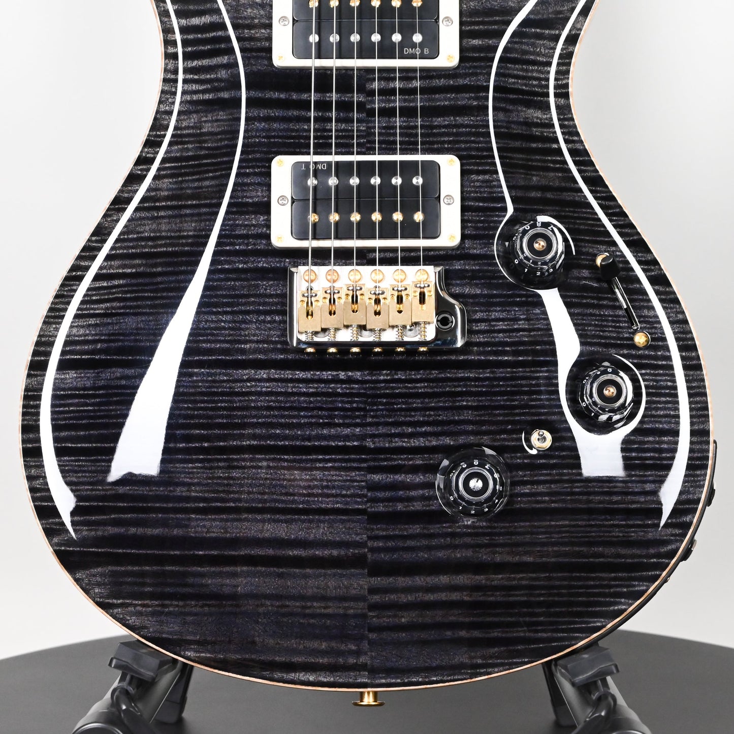 PRS Custom 24 Piezo w/ 10-Top & DMO Pickups Electric Guitar- Gray Black 2025 (0413698)