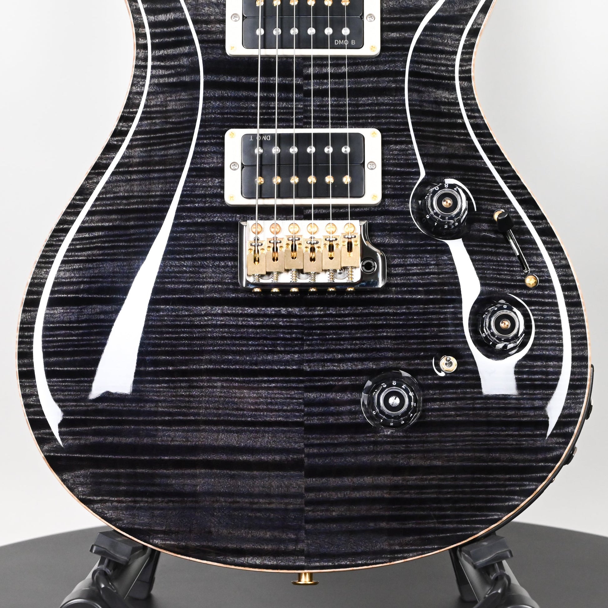 PRS Custom 24 Piezo w/ 10-Top & DMO Pickups Electric Guitar- Gray Black 2025 (0413698)